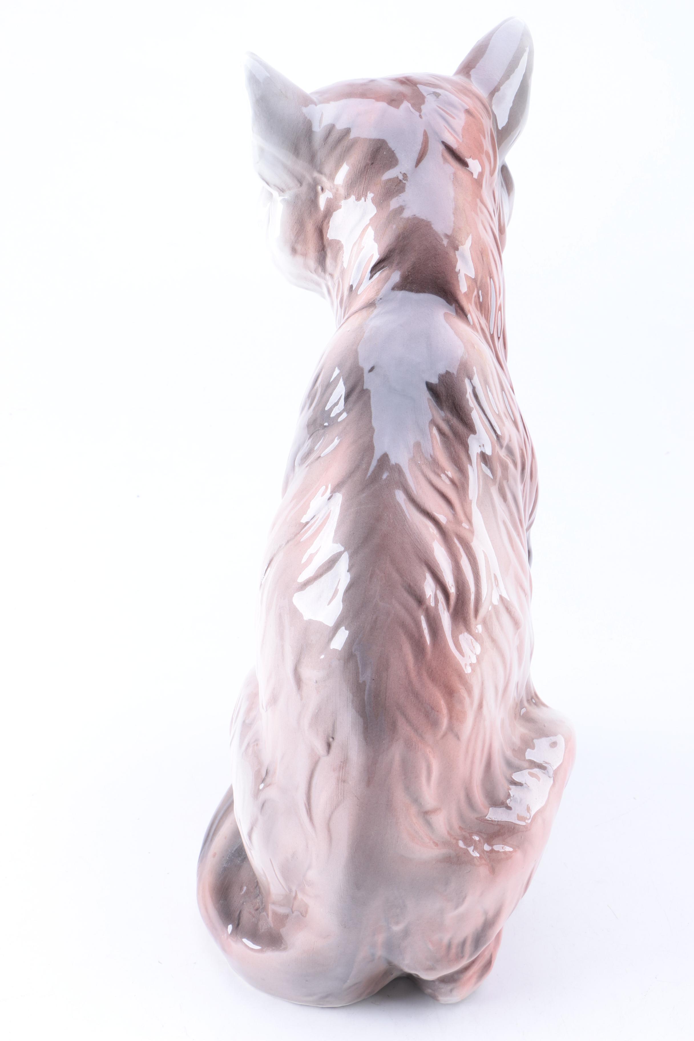 Mottahedeh Italian Porcelain Ceramic Fox Figurine