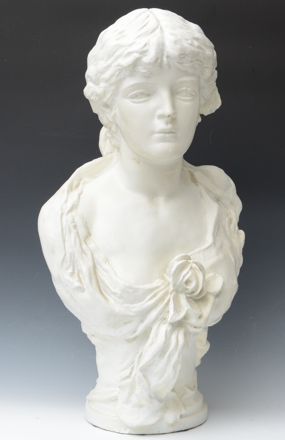 Plaster Cast Grecian Style Bust