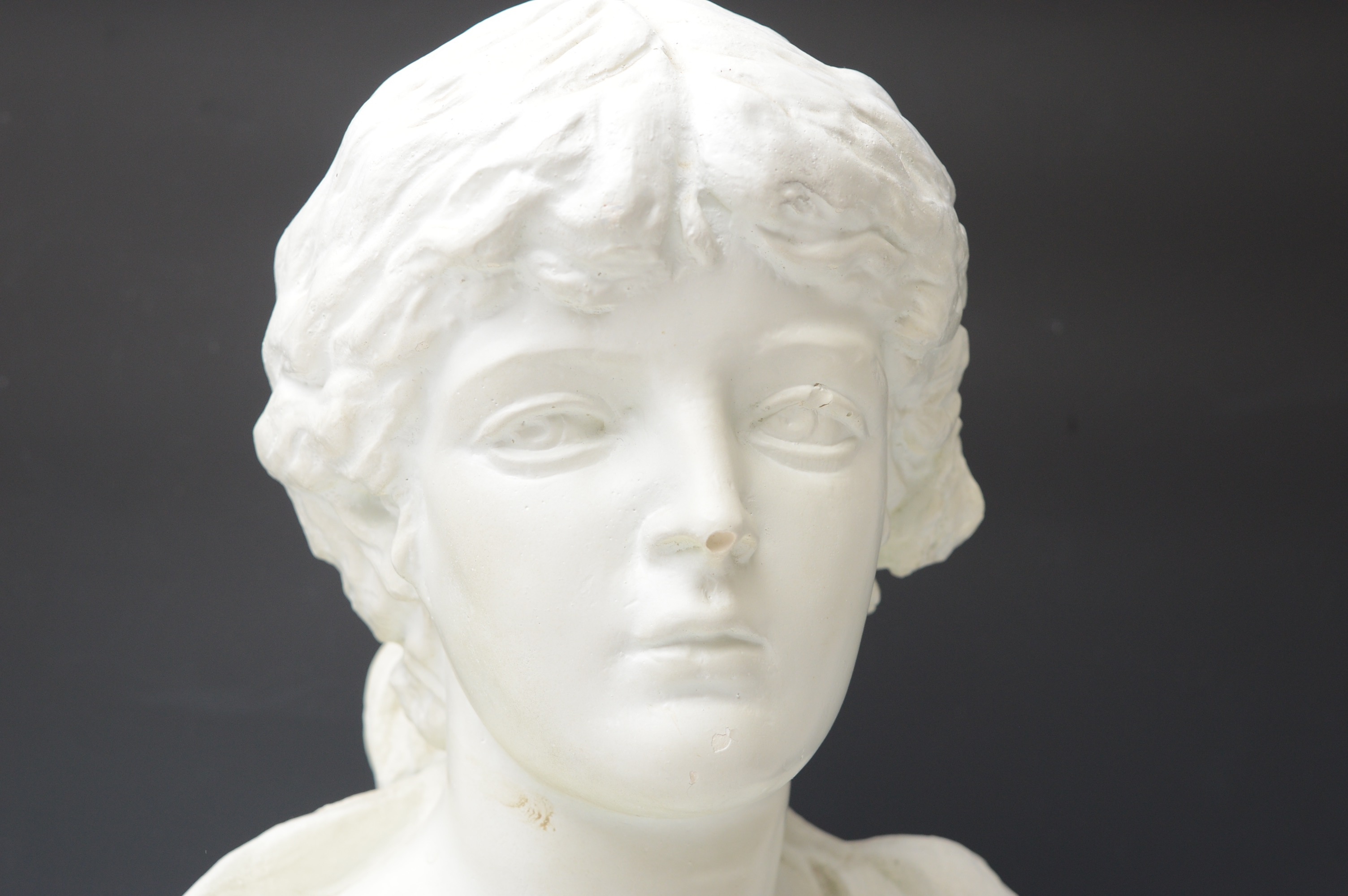 Plaster Cast Grecian Style Bust