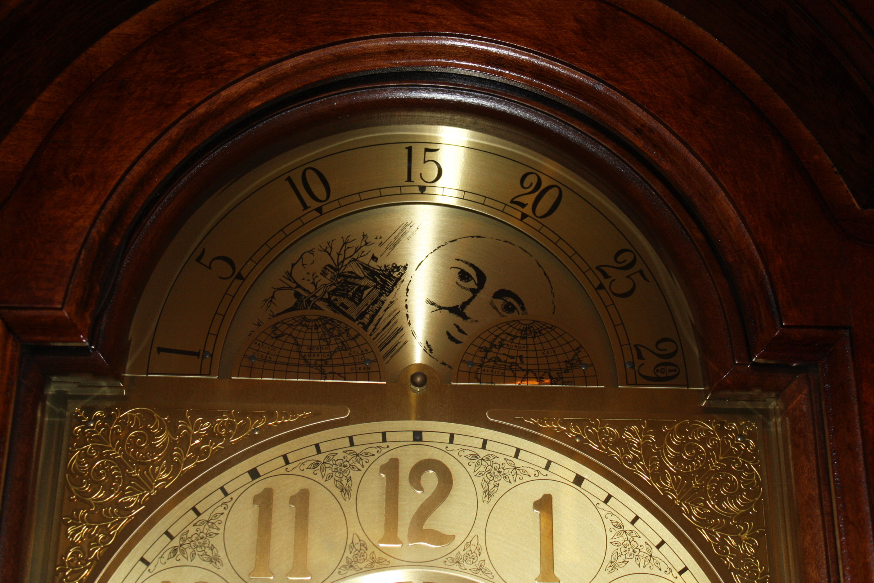 Vintage Ridgeway Chiming Grandfather Clock