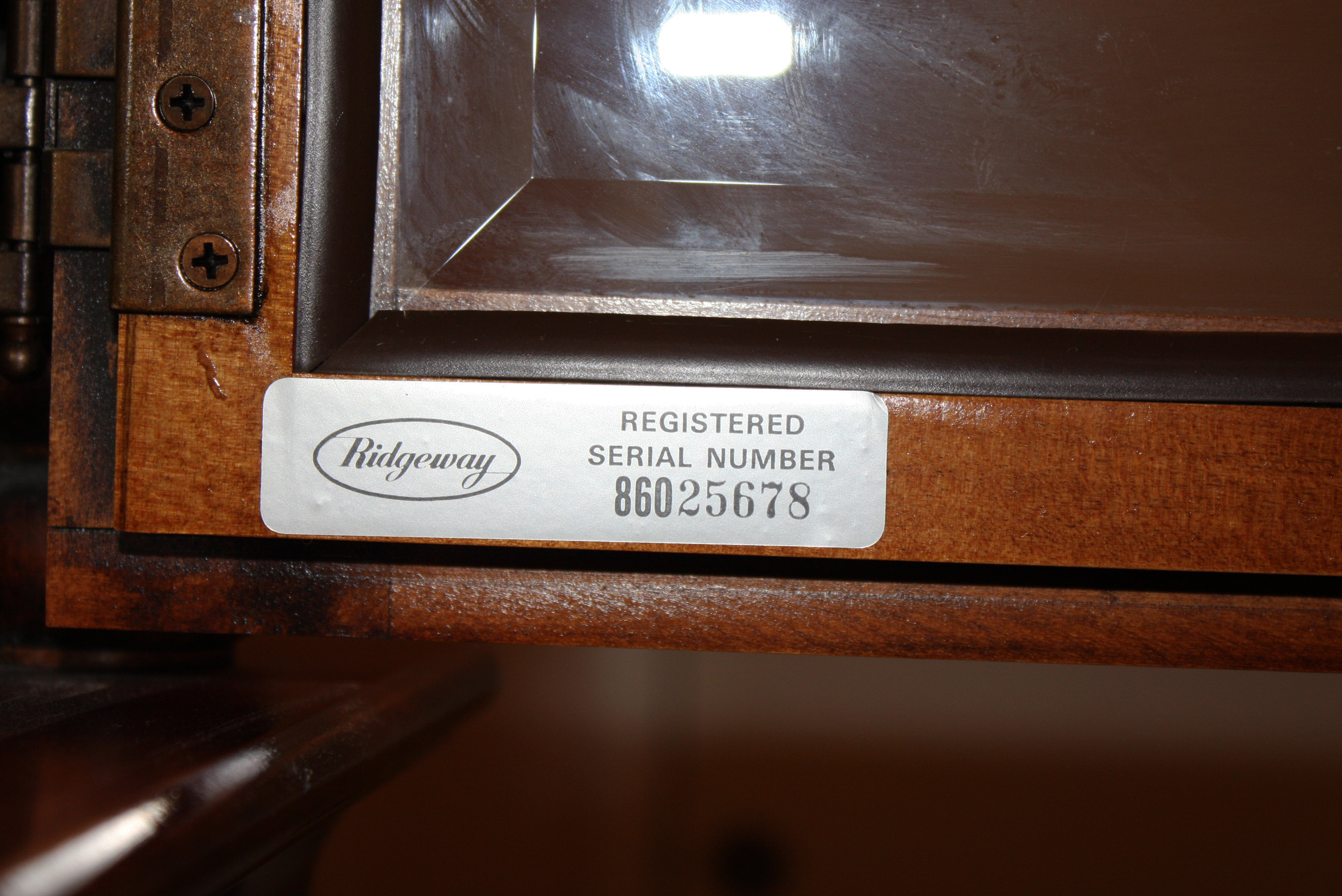 Vintage Ridgeway Chiming Grandfather Clock