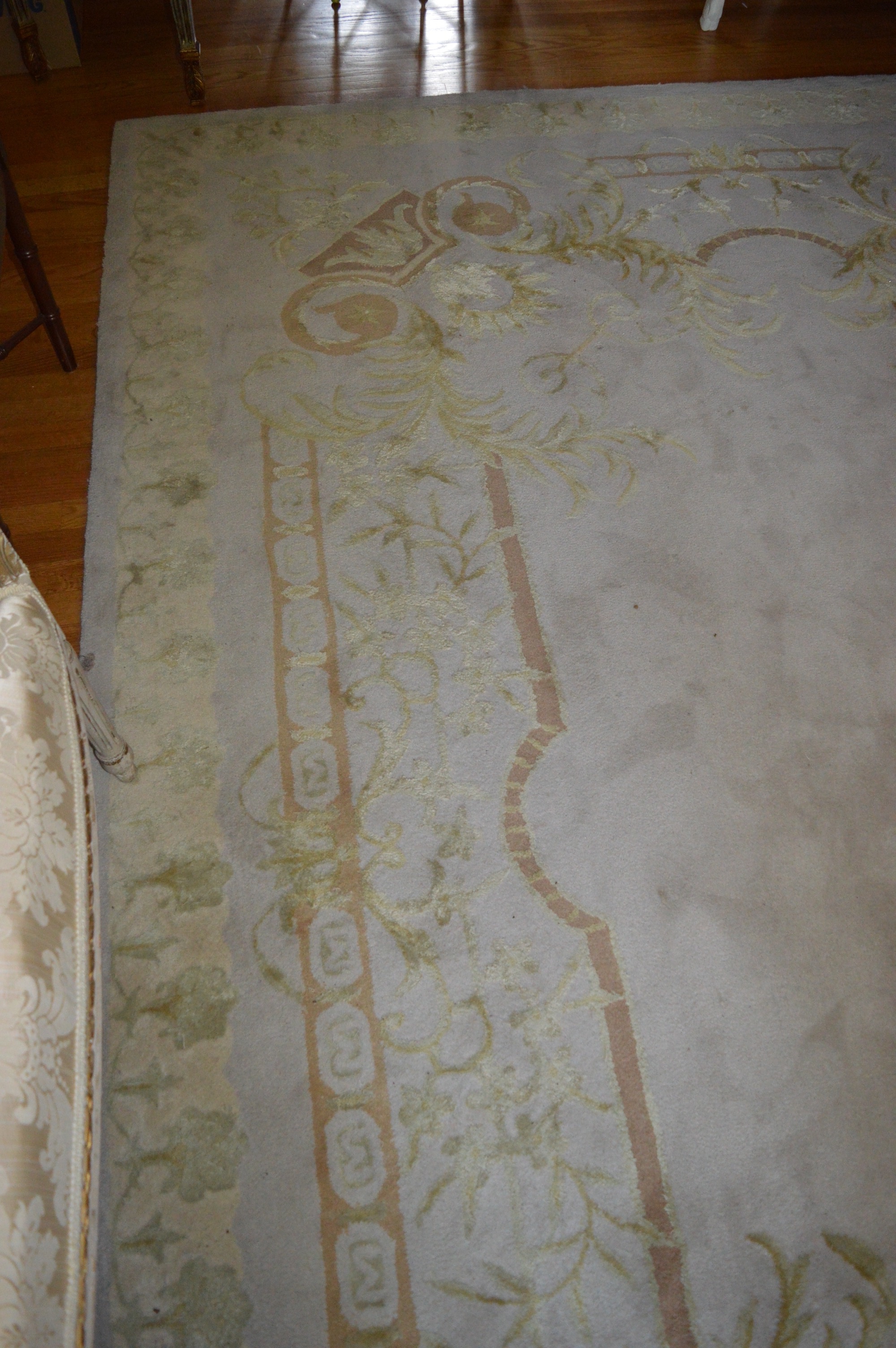 Wool and Silk Hand Tufted Area Rug