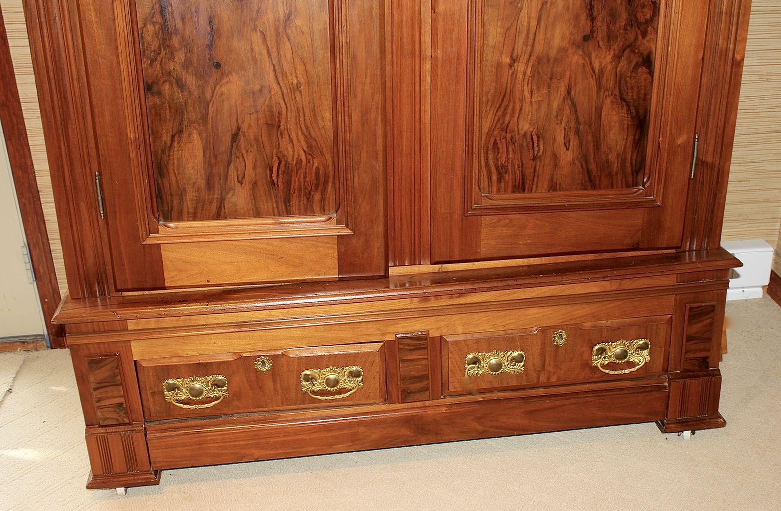 Antique Victorian Mahogany Armoire