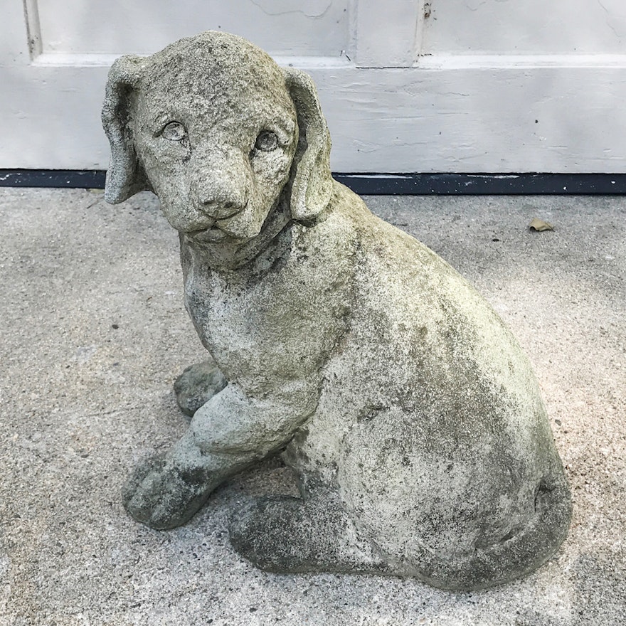 Cast Stone Dog