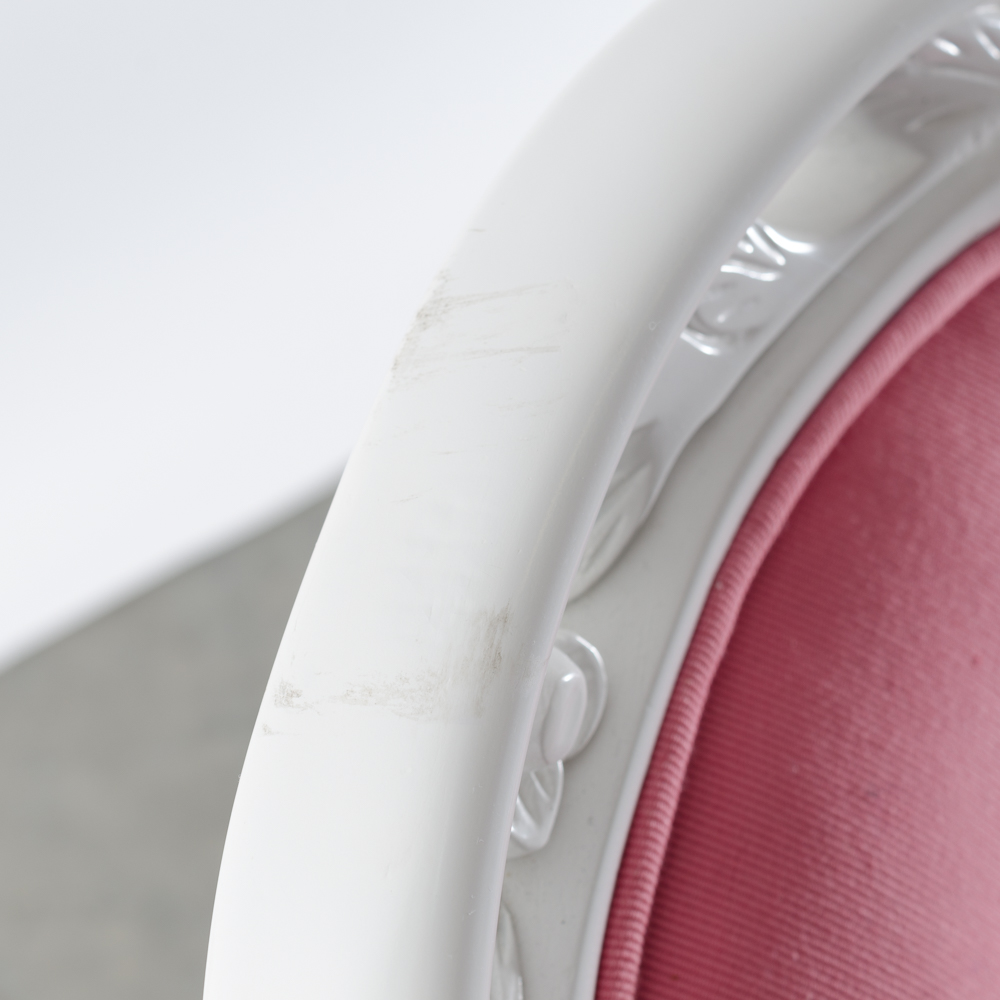 Victorian Style White Painted Side Chair