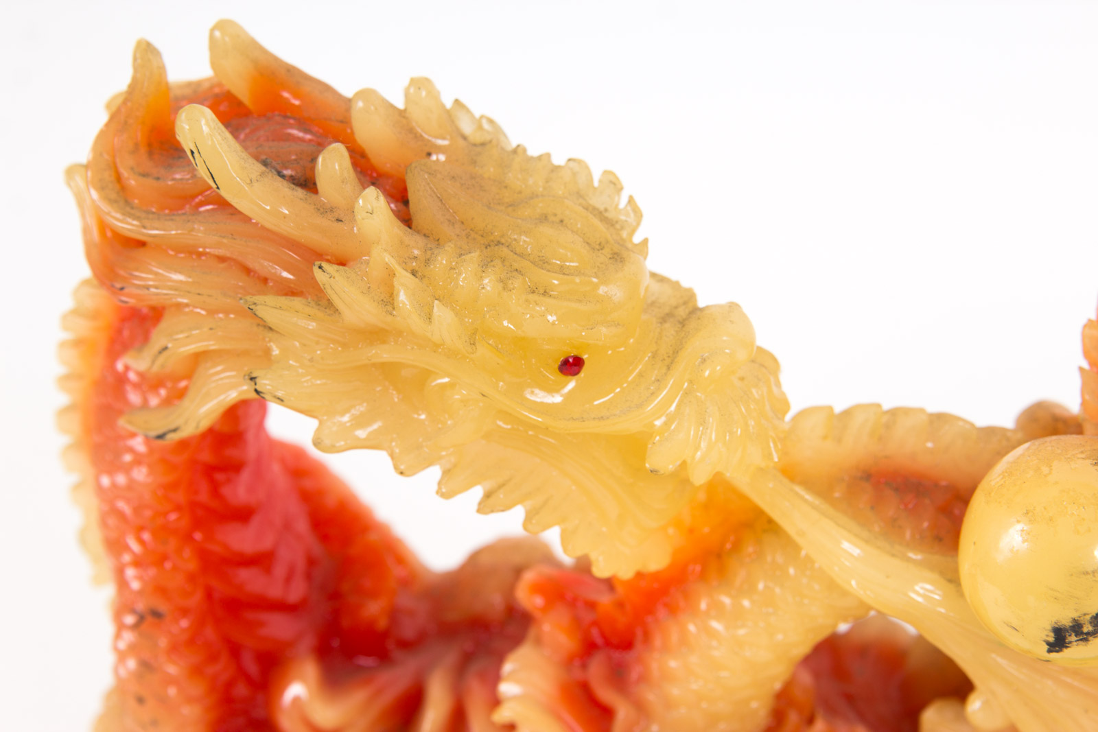 Chinese Inspired Dragon Resin Sculptures