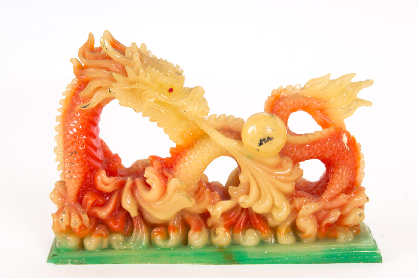 Chinese Inspired Dragon Resin Sculptures