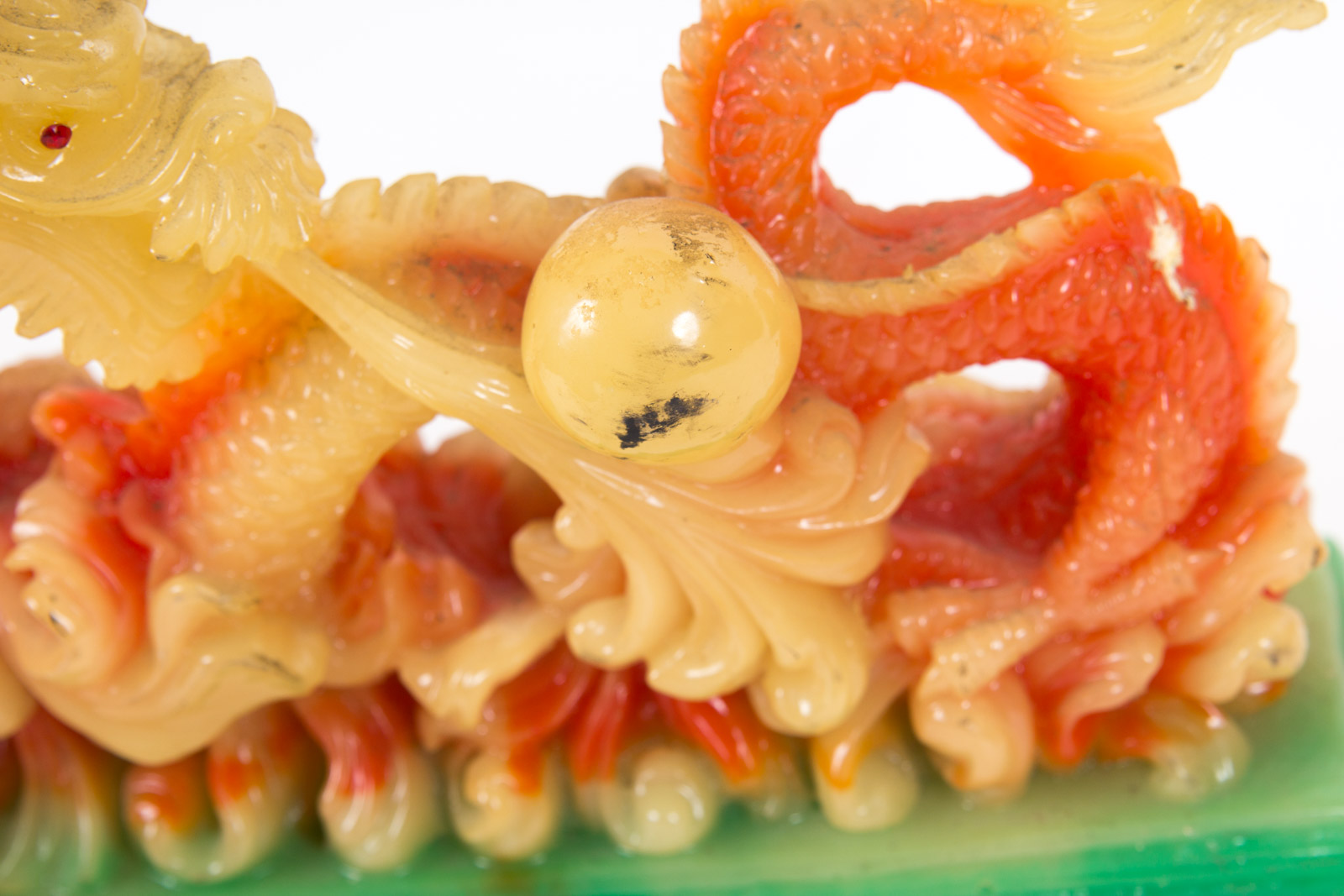 Chinese Inspired Dragon Resin Sculptures