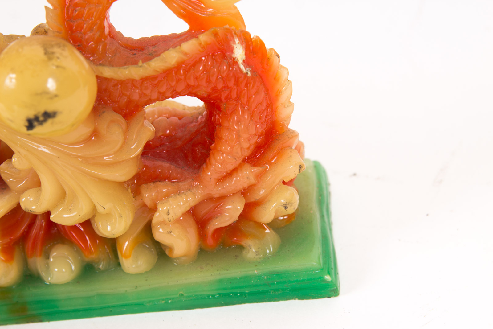 Chinese Inspired Dragon Resin Sculptures