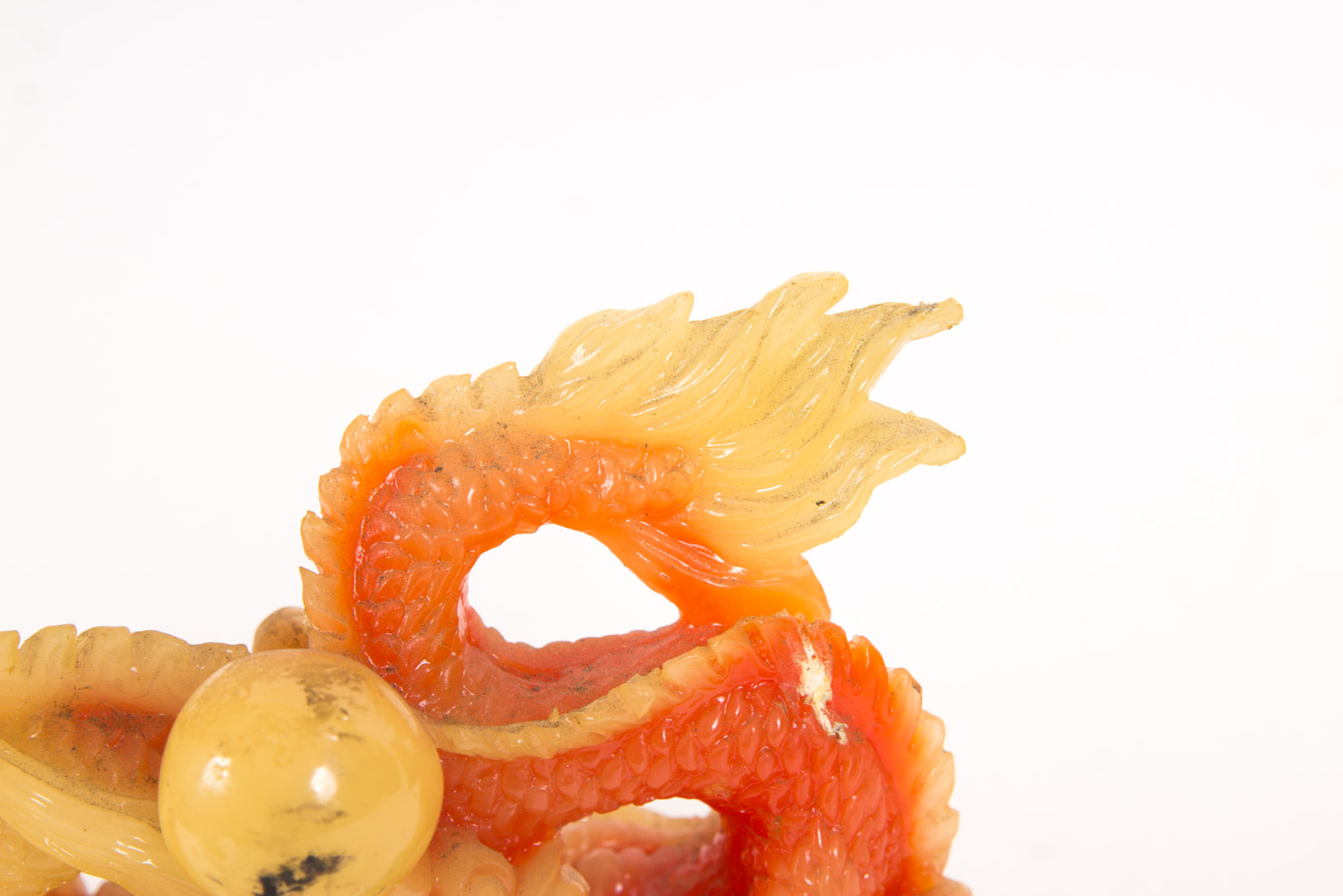 Chinese Inspired Dragon Resin Sculptures