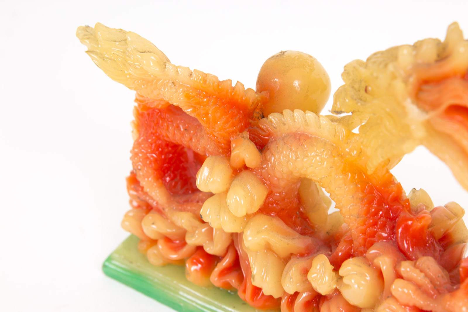 Chinese Inspired Dragon Resin Sculptures