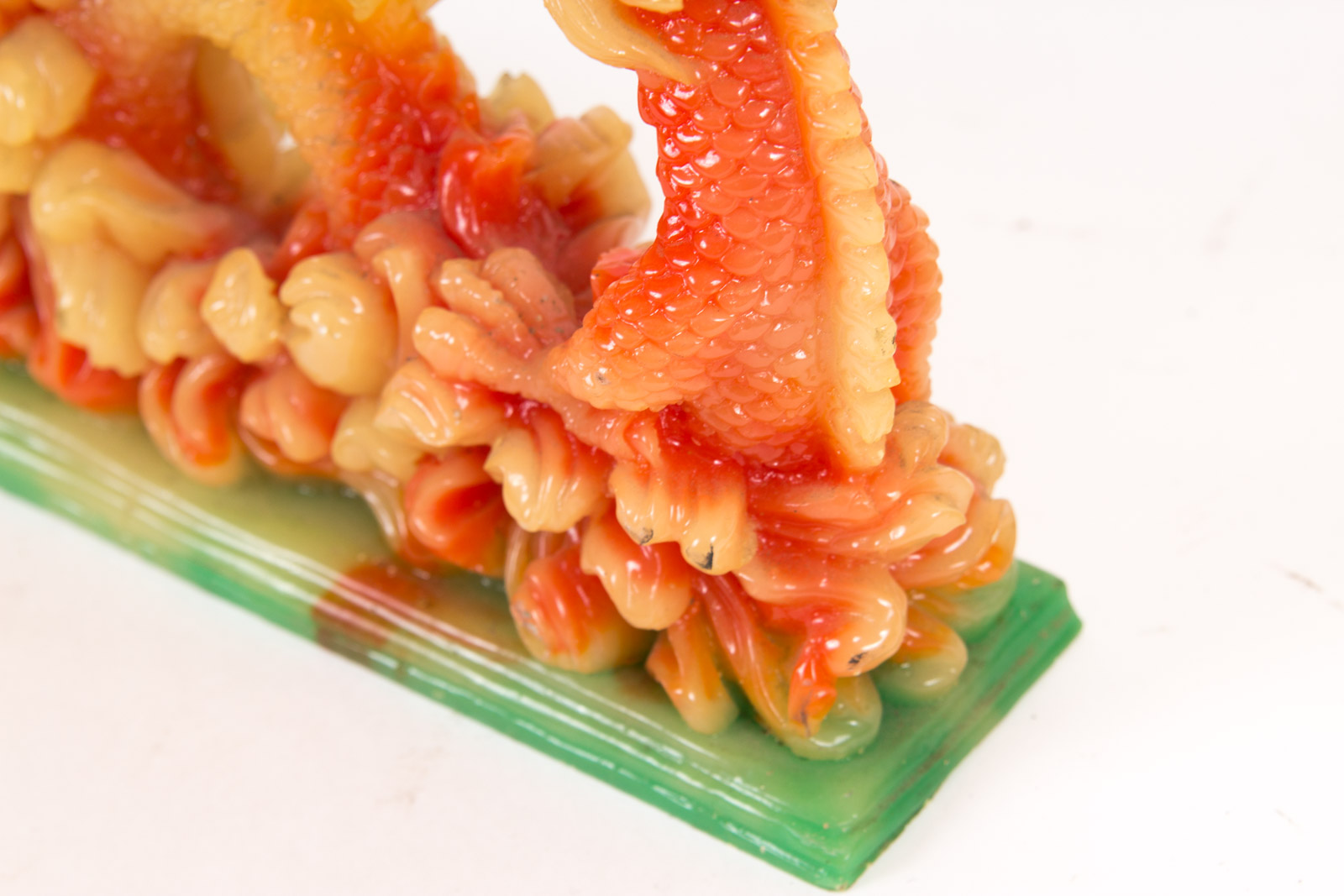 Chinese Inspired Dragon Resin Sculptures