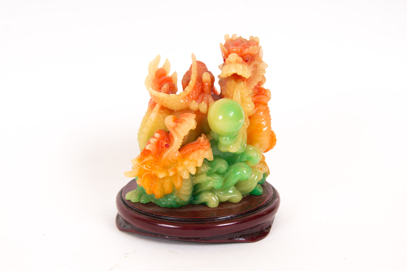Chinese Inspired Dragon Resin Sculptures