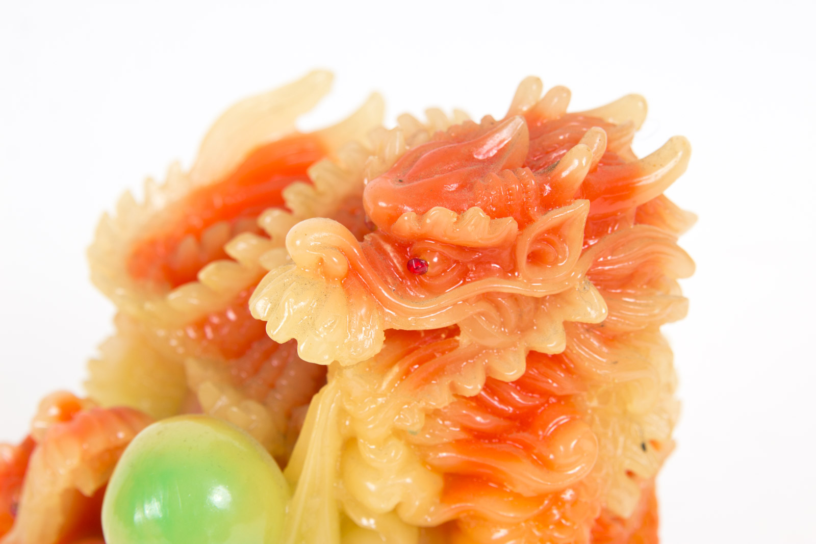 Chinese Inspired Dragon Resin Sculptures