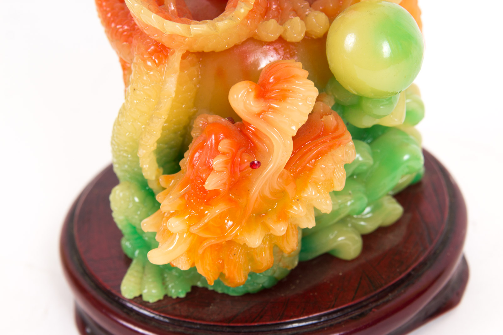 Chinese Inspired Dragon Resin Sculptures