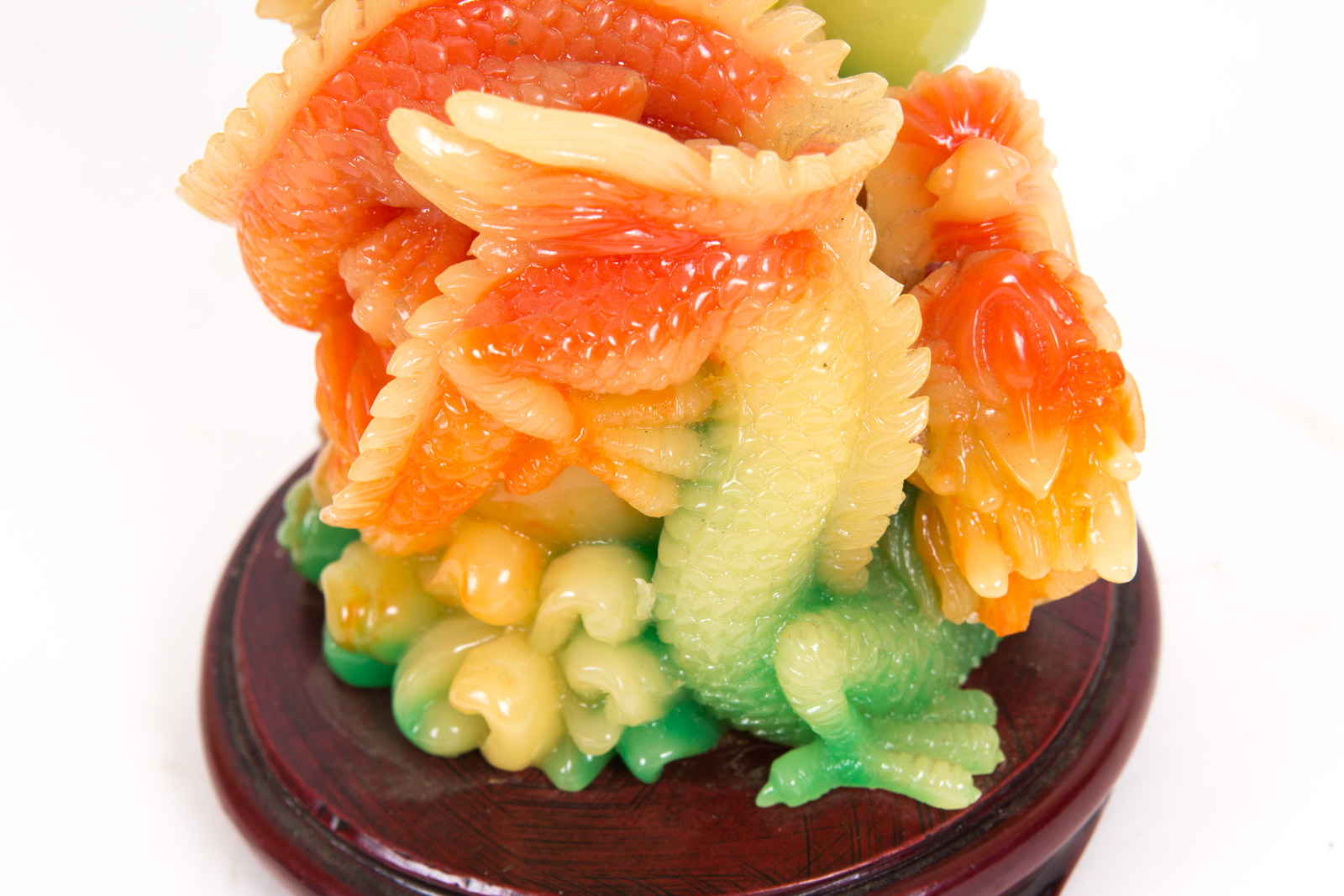 Chinese Inspired Dragon Resin Sculptures