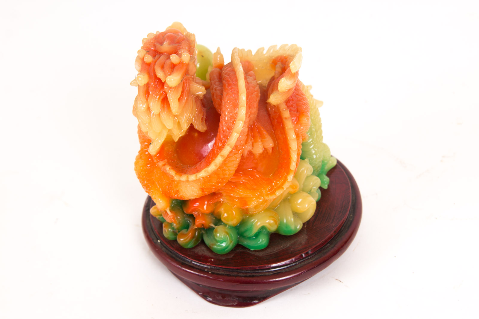 Chinese Inspired Dragon Resin Sculptures