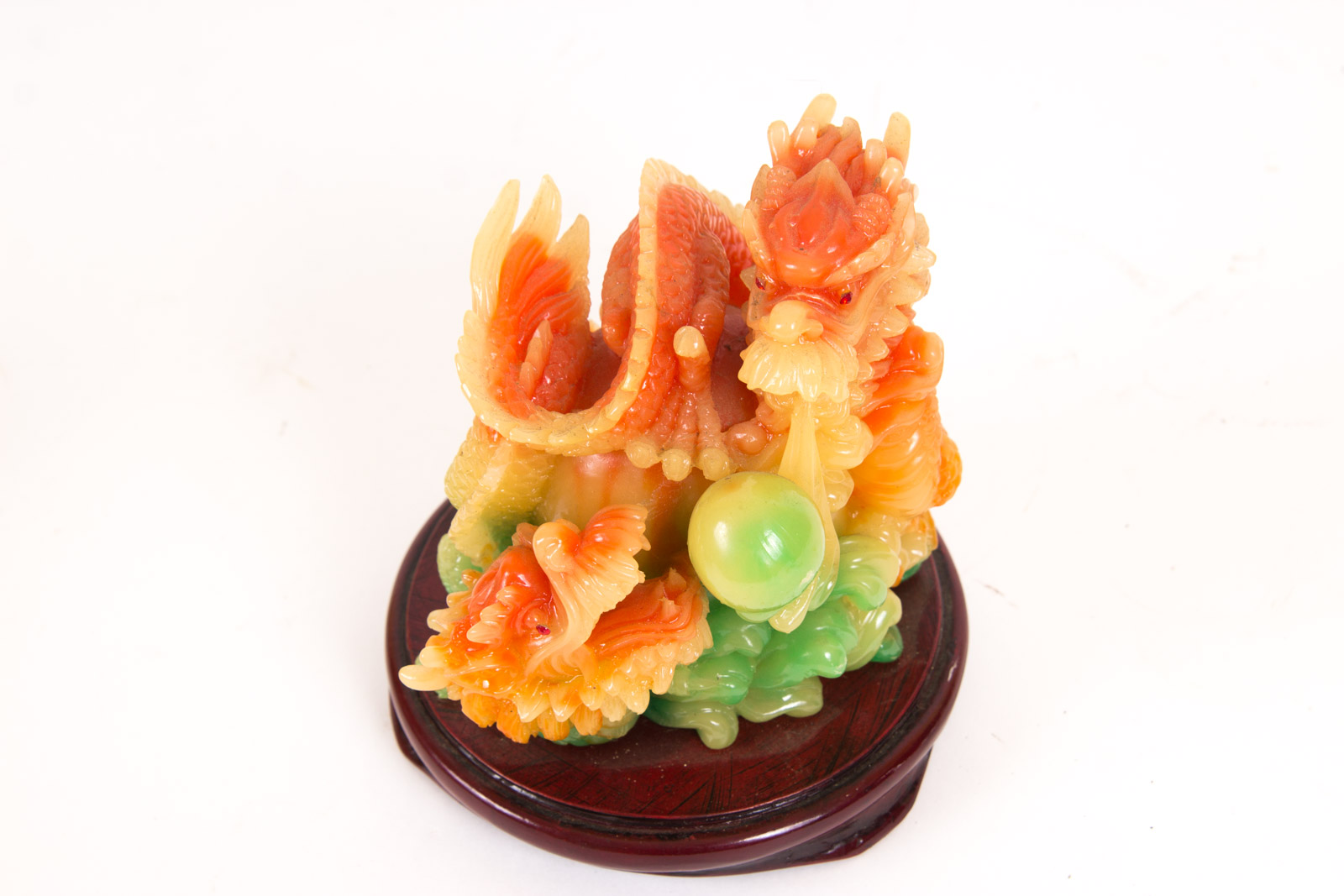 Chinese Inspired Dragon Resin Sculptures