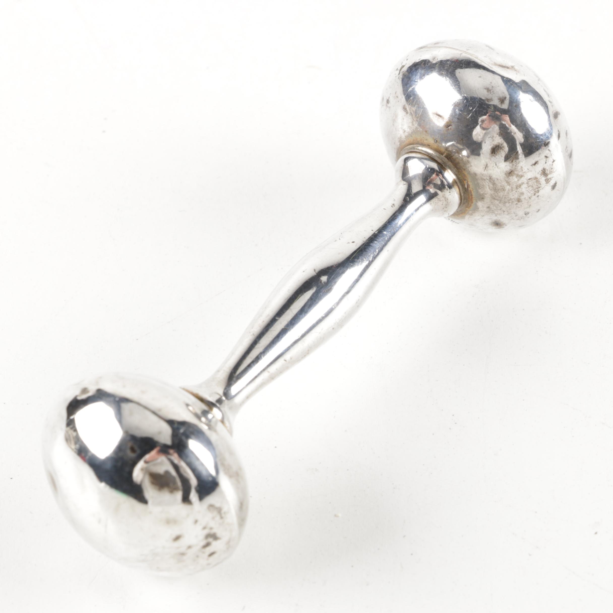 Web Silver Company Sterling Silver Baby Rattle