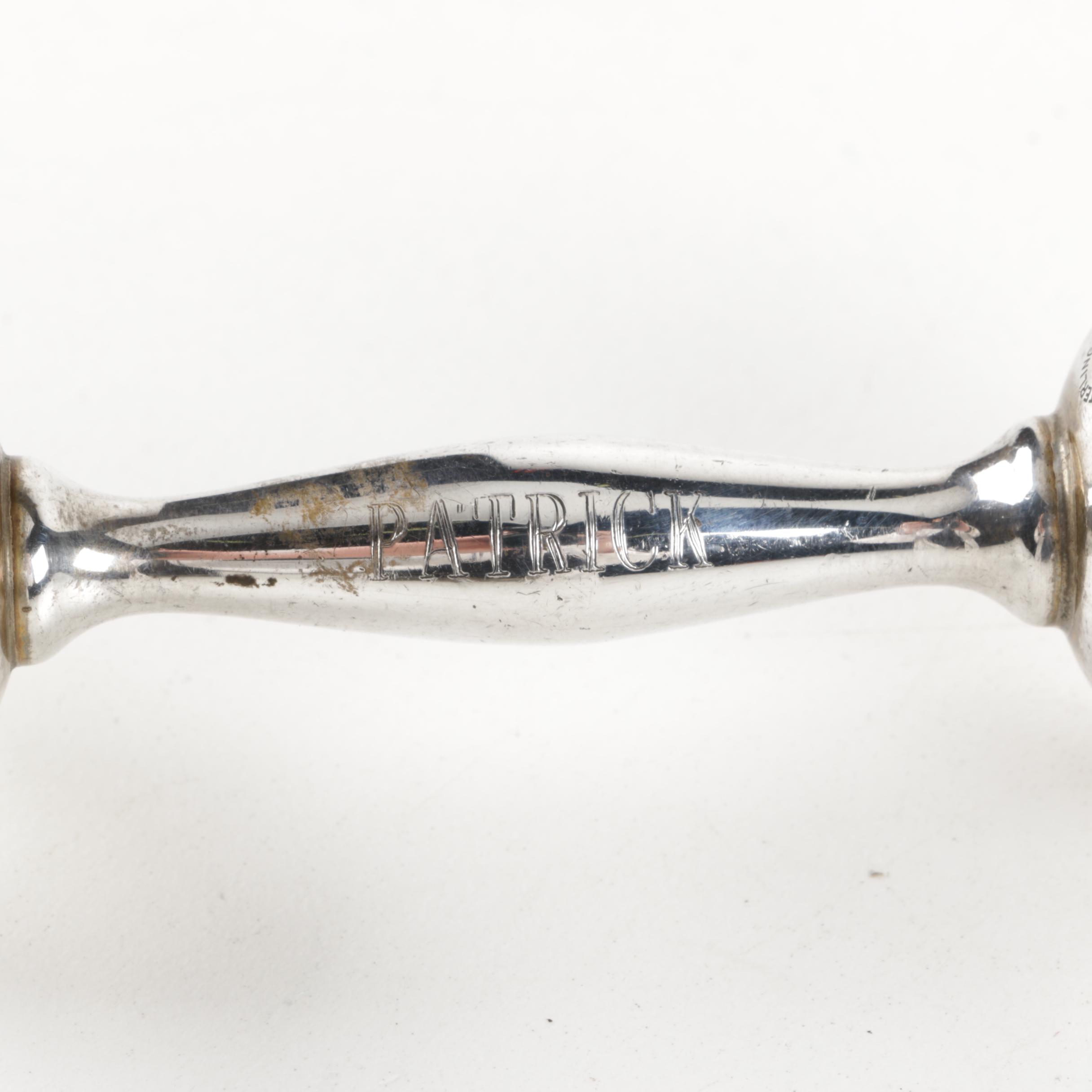 Web Silver Company Sterling Silver Baby Rattle