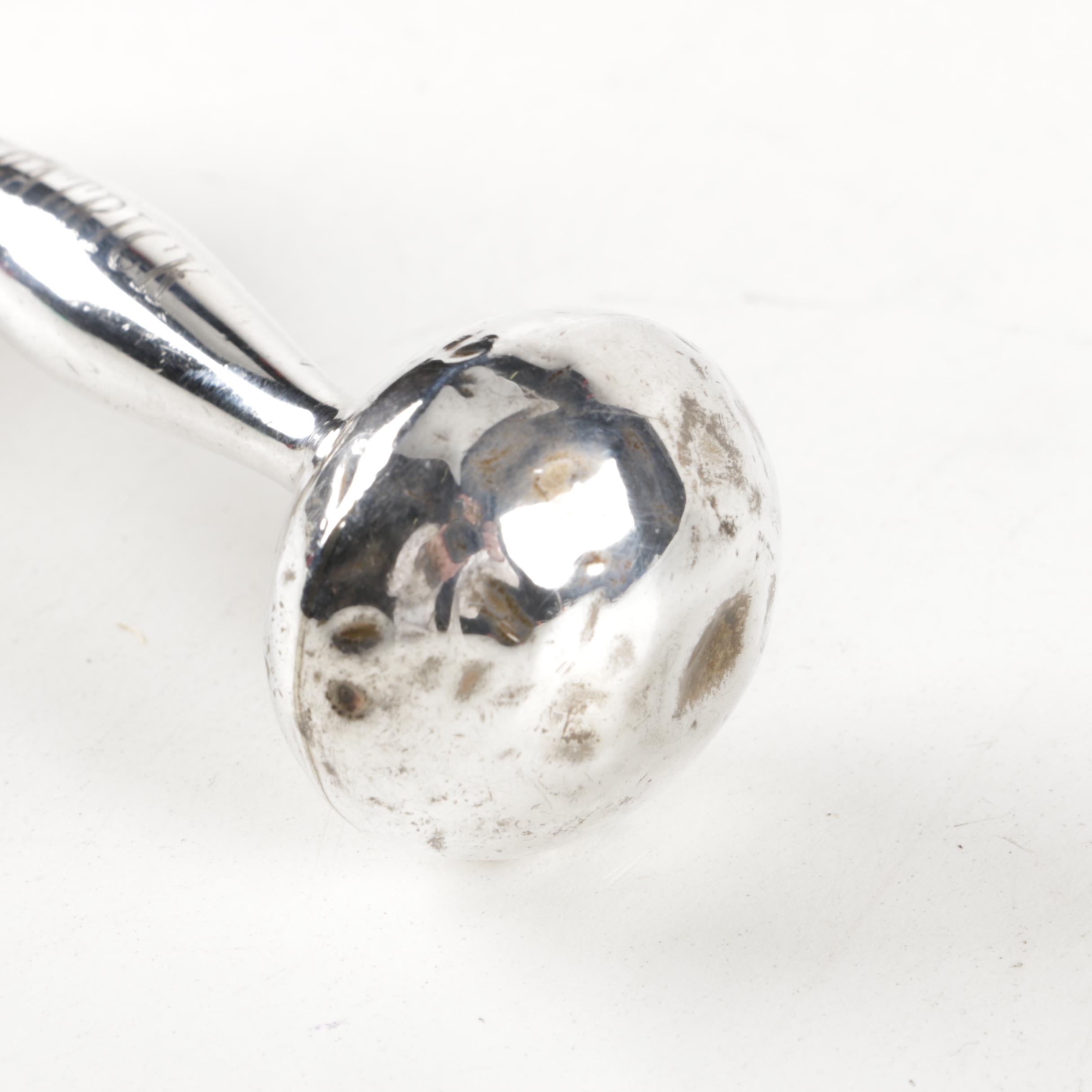 Web Silver Company Sterling Silver Baby Rattle