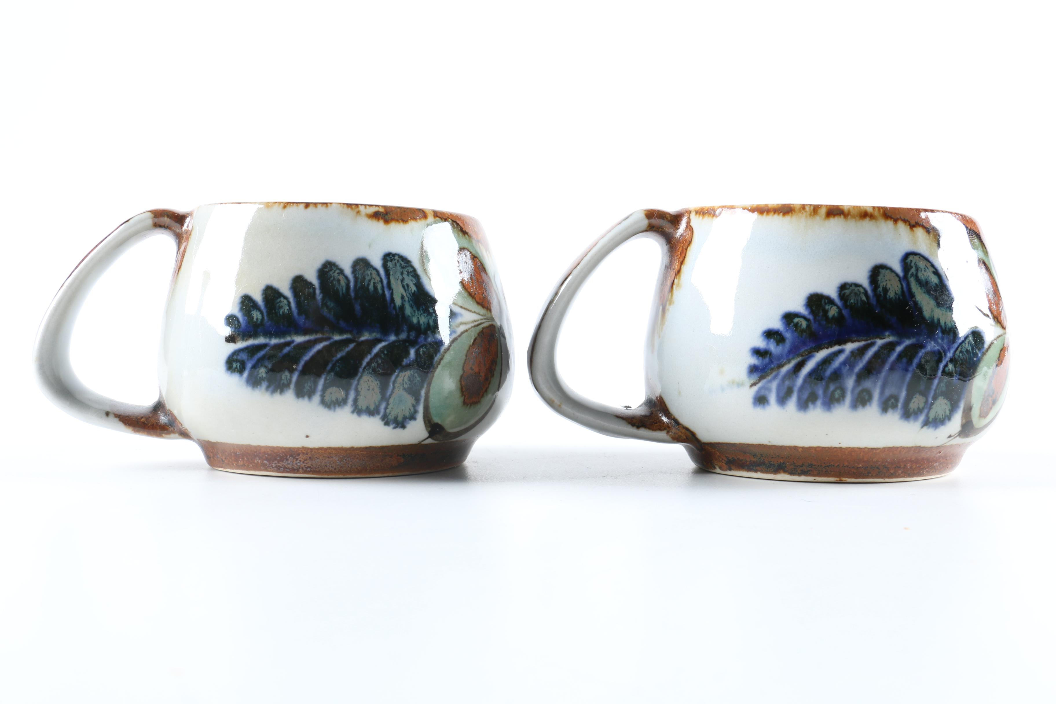 Ken Edwards Mexican Pottery with a Nature Motif