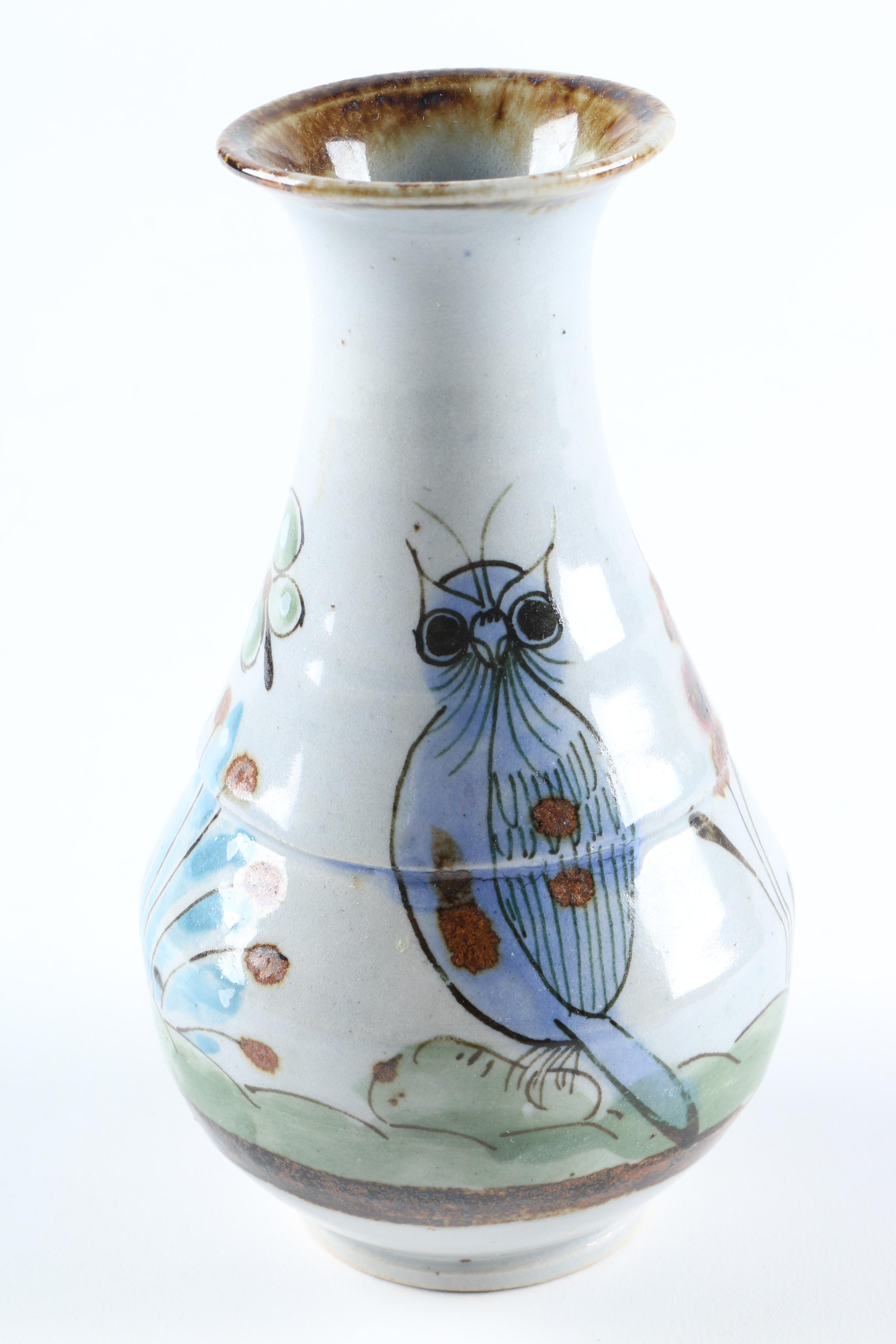 Ken Edwards Mexican Pottery with a Nature Motif