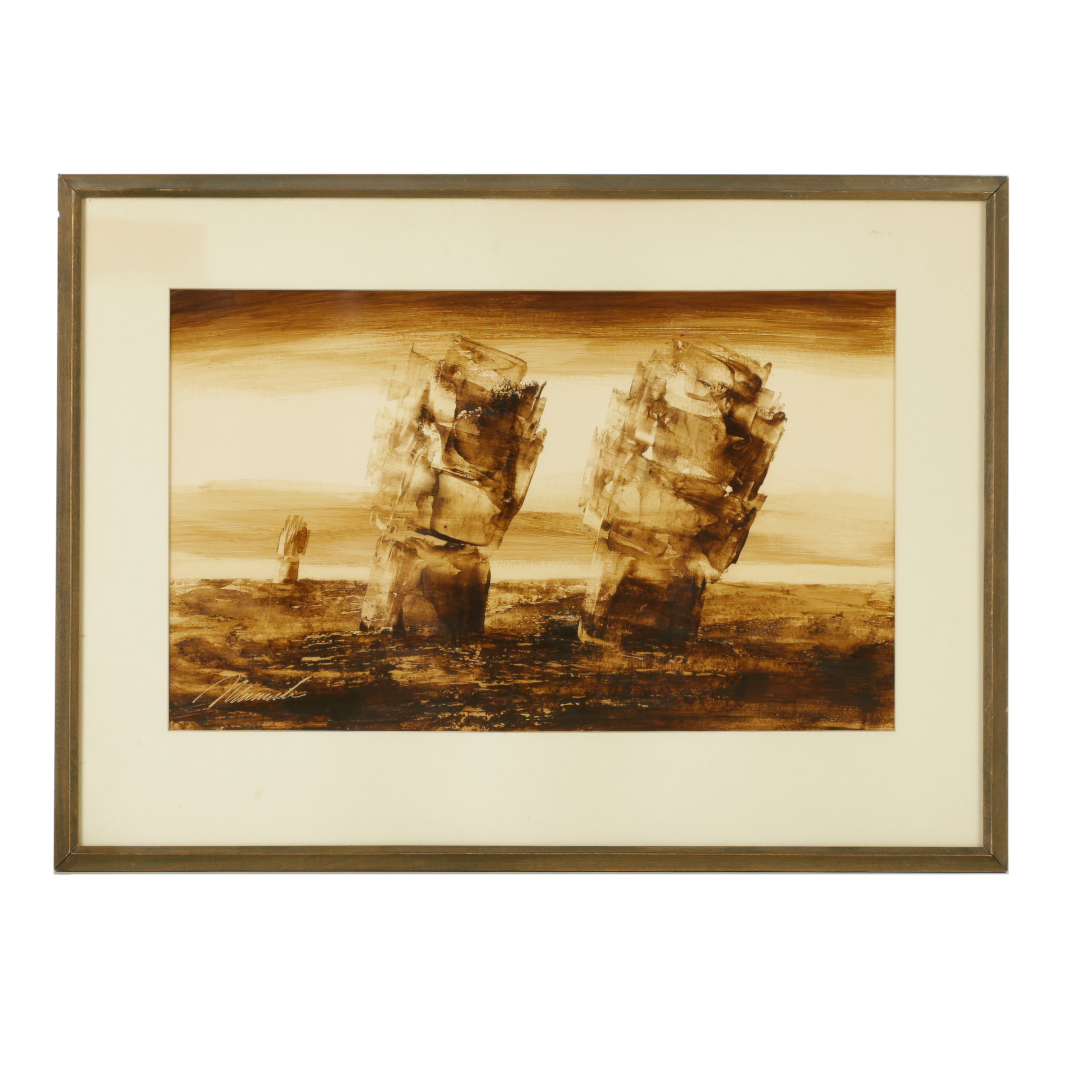 Munuch Painting of Sailing Ships