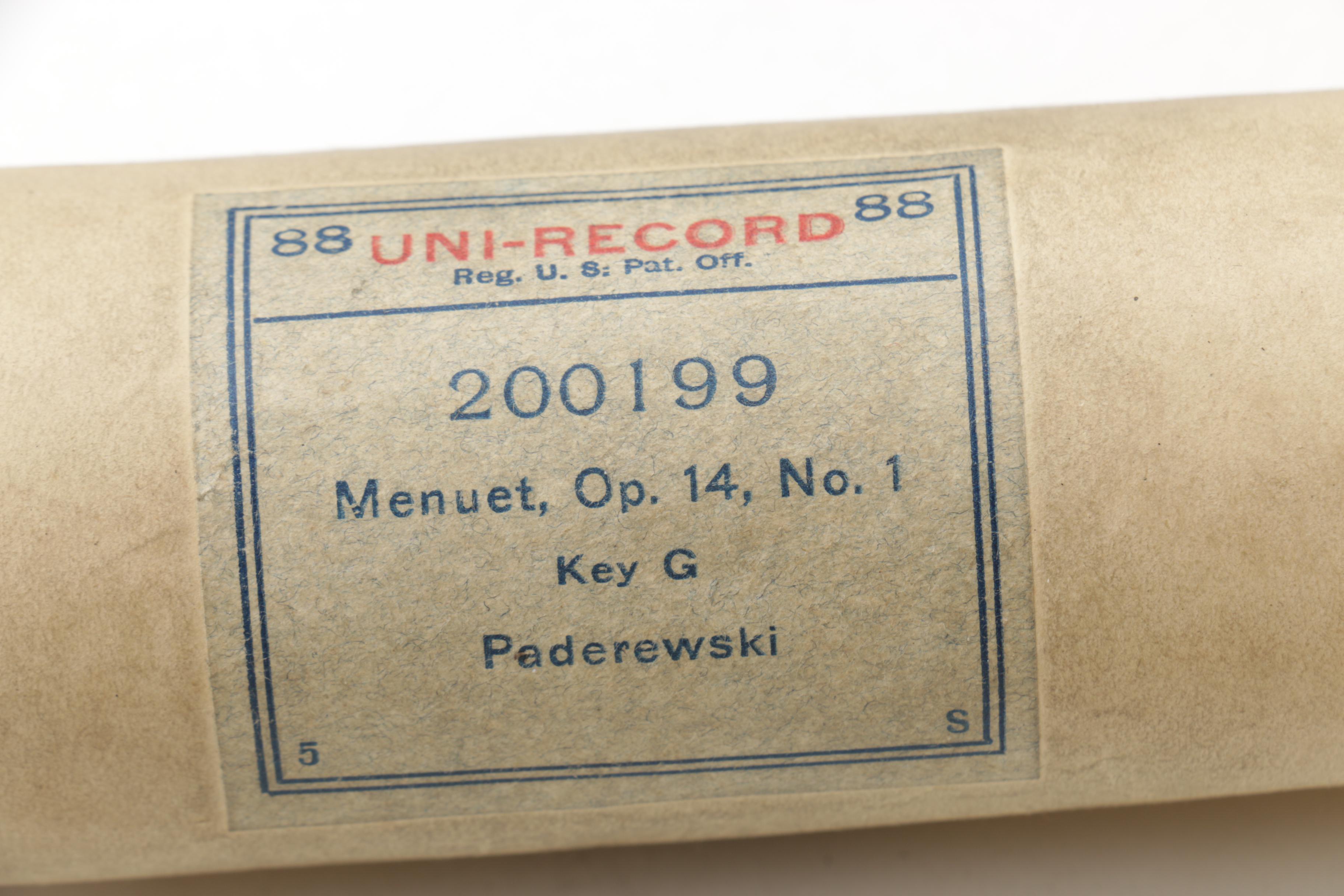 Player Piano Rolls