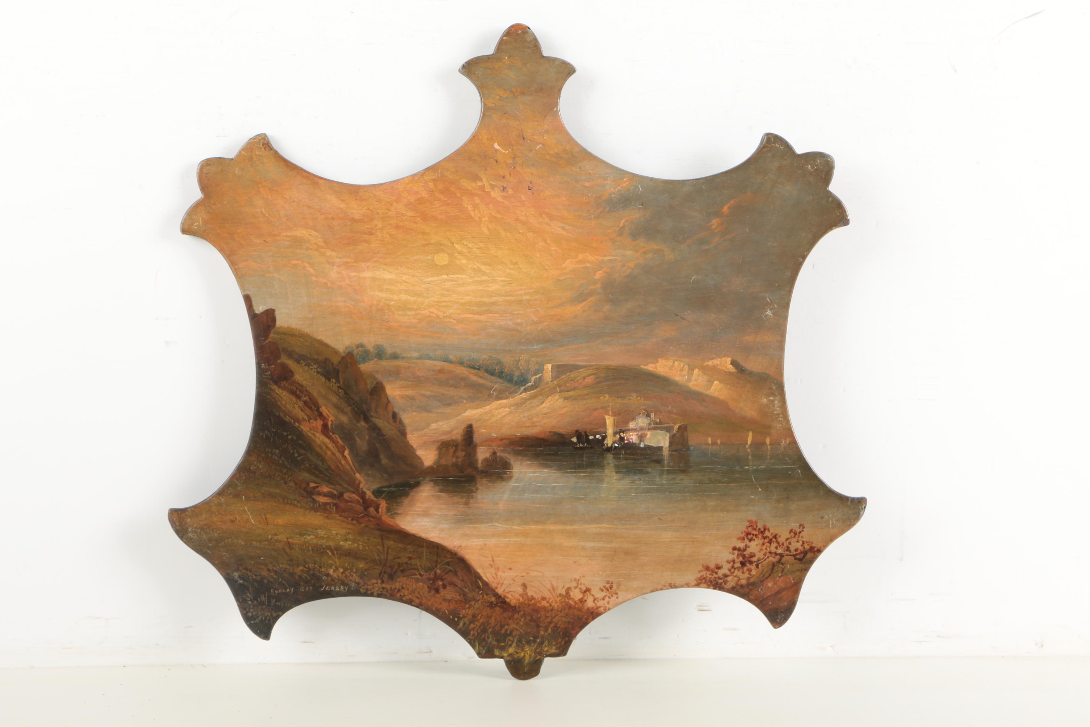 Pair of Oil Paintings on Decorative Wooden Panels
