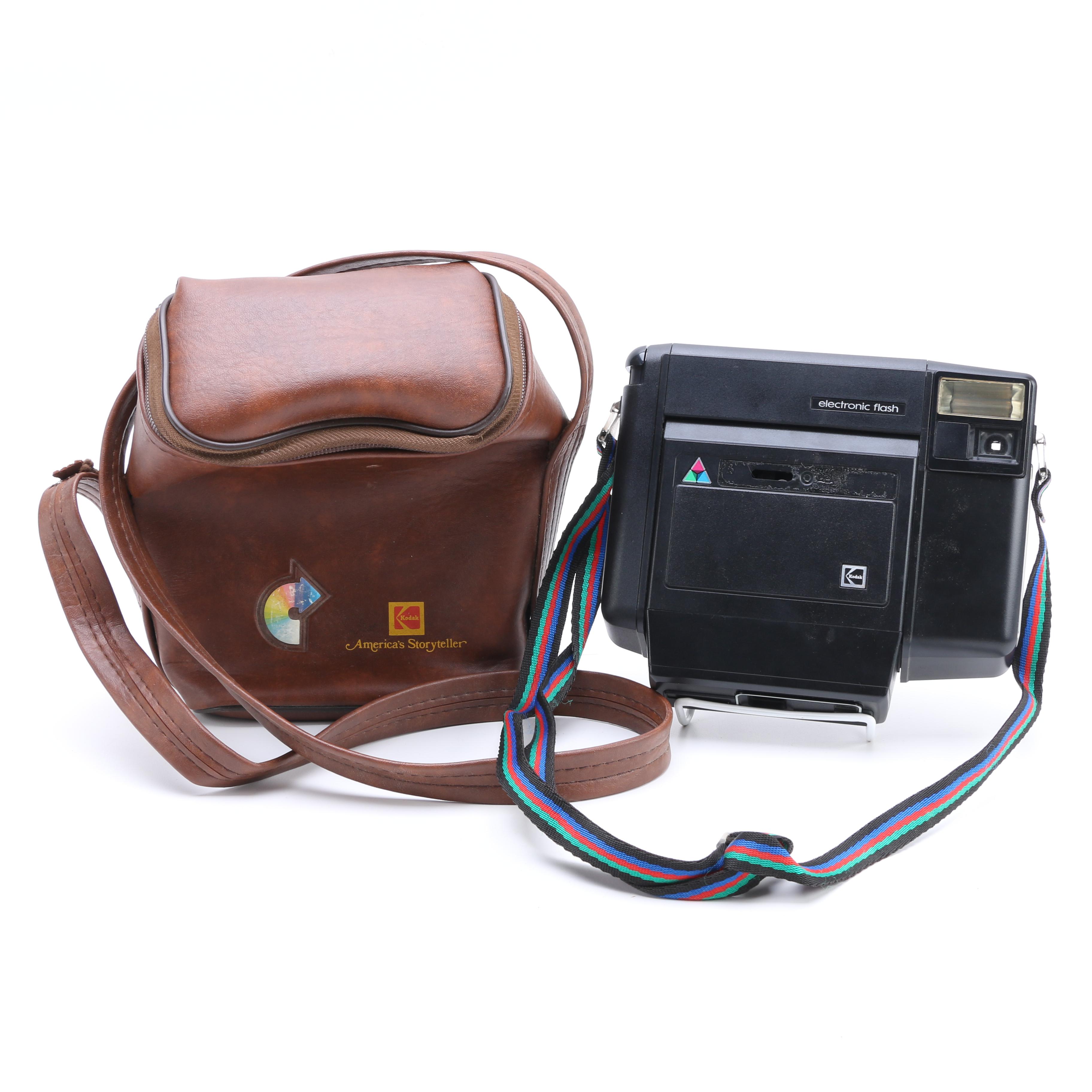 Kodak Electronic Flash Camera and Case