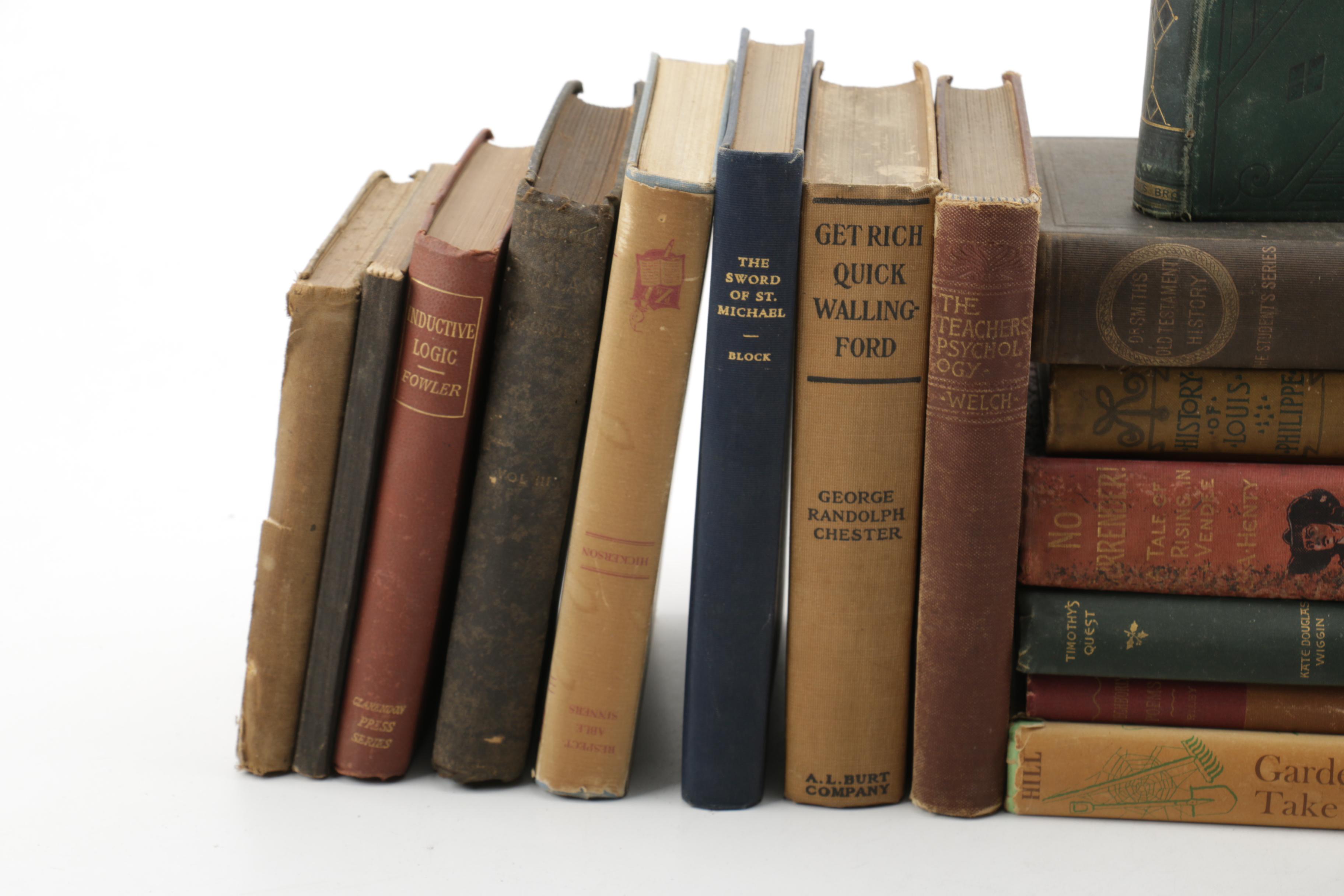 Assorted Hardcover Antique and Vintage Books