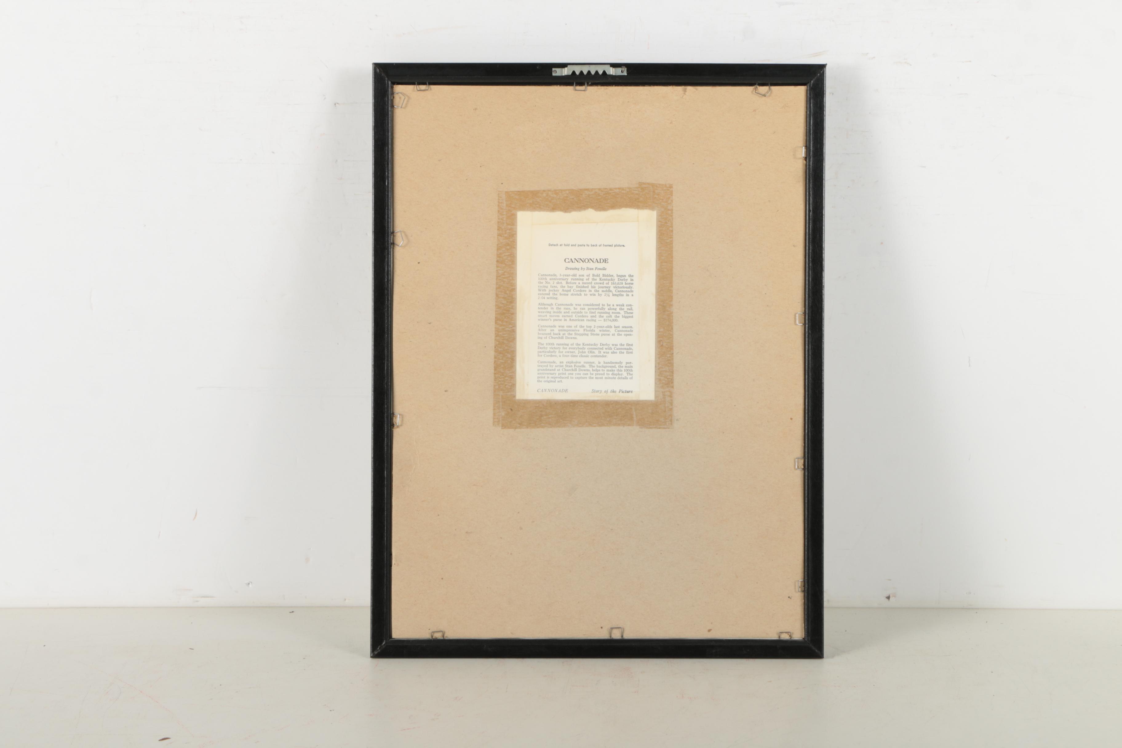 Halftone Reproduction Print on Paper After Stan Fenelle "Cannonade"