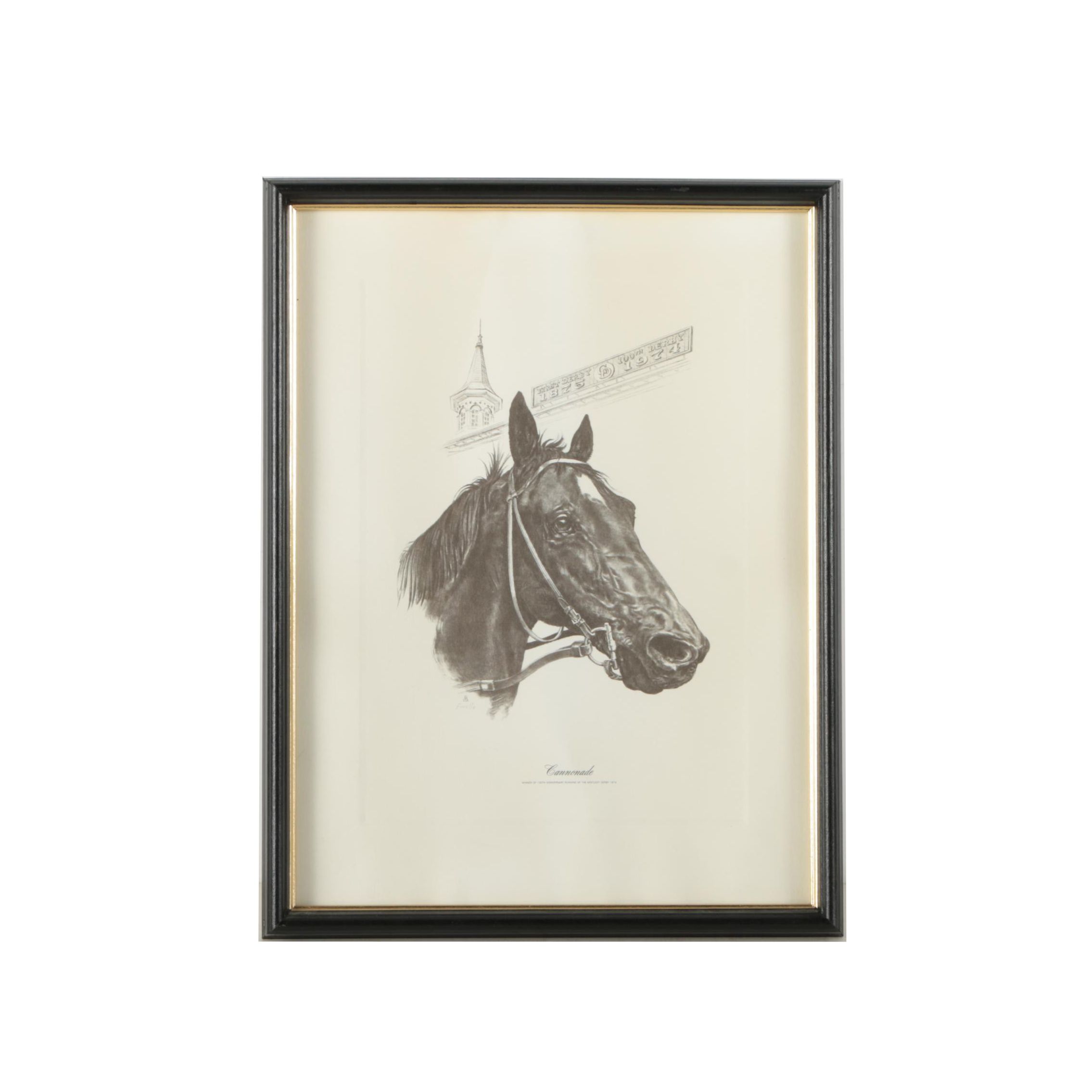 Halftone Reproduction Print on Paper After Stan Fenelle "Cannonade"