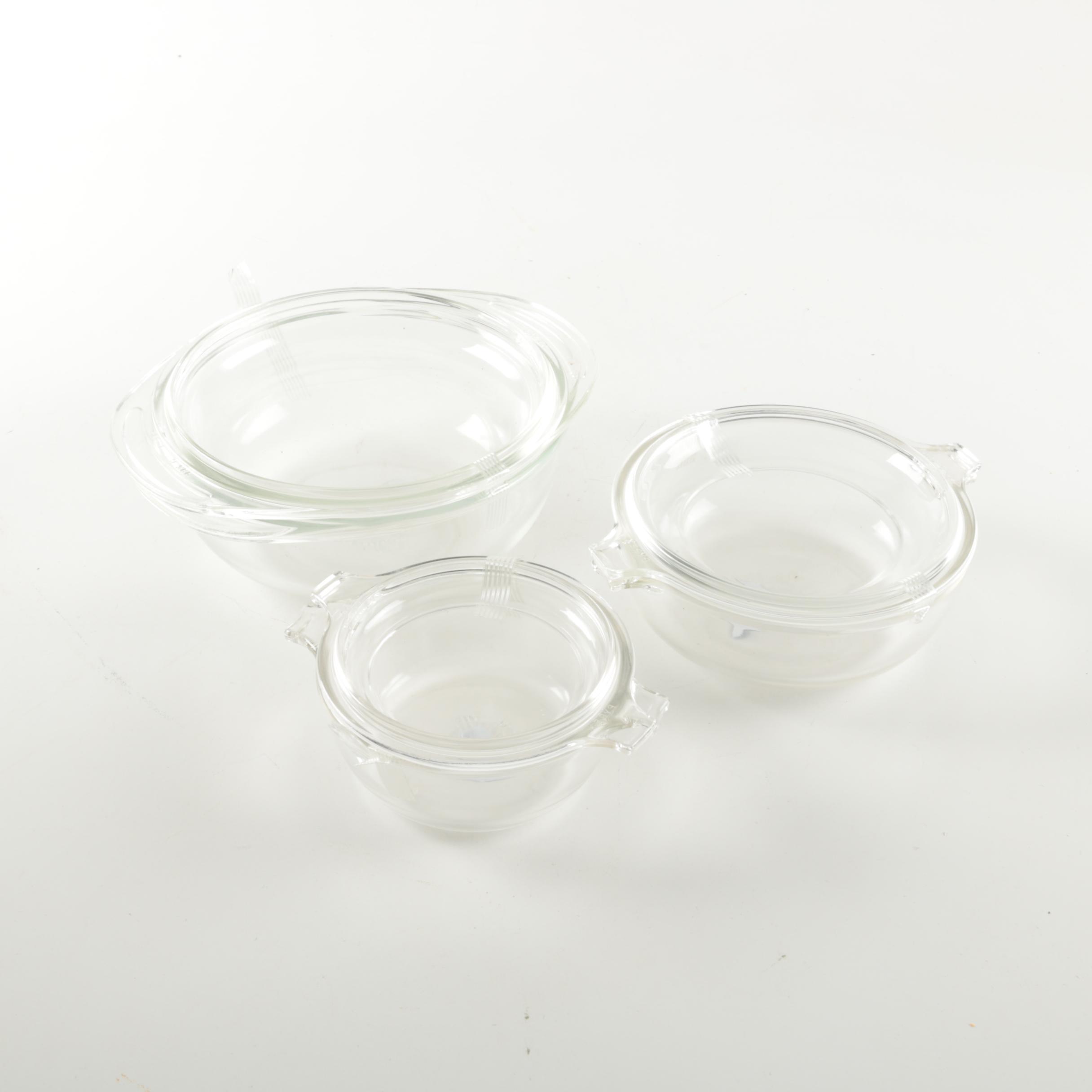 Pyrex Glass Casserole Bowls