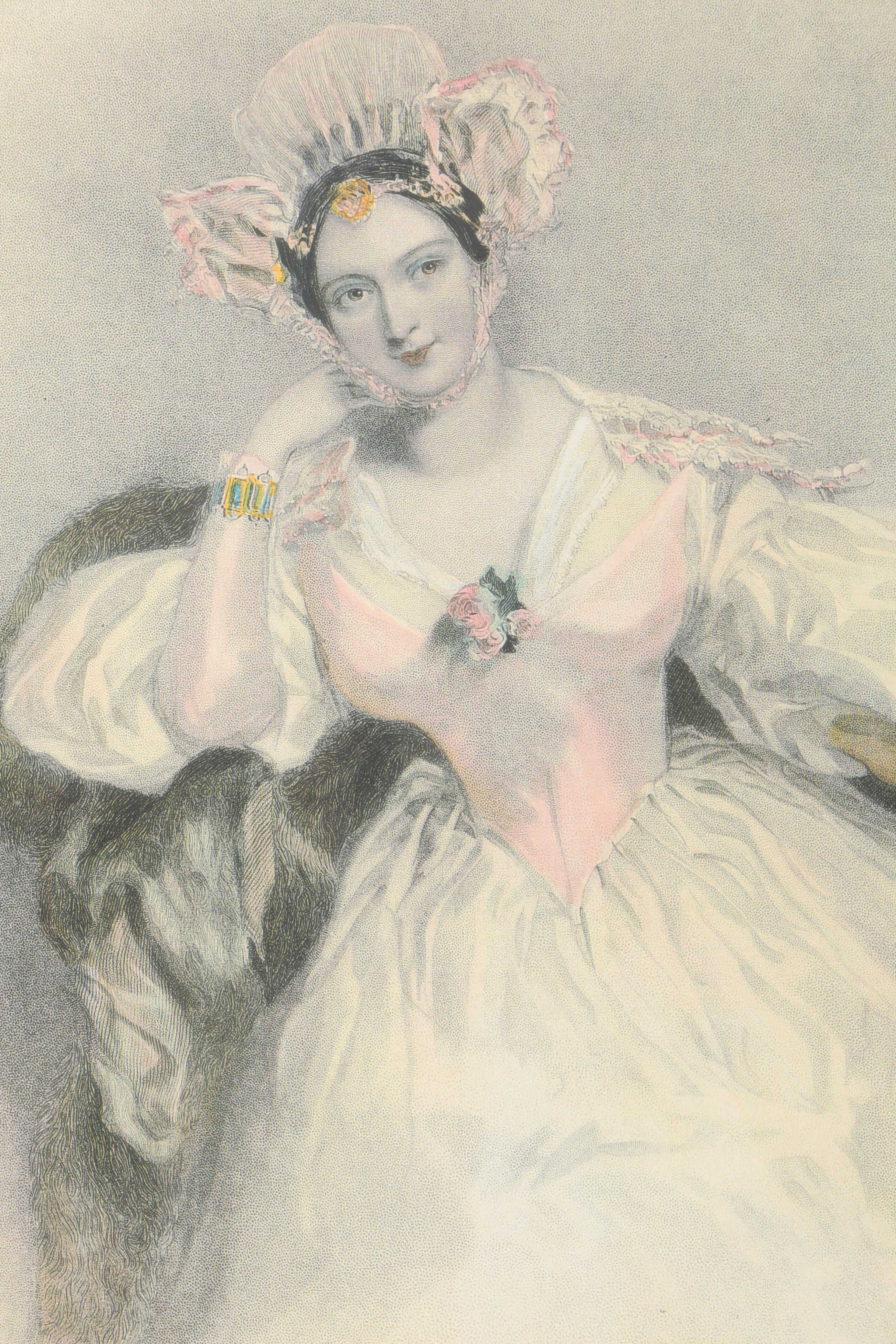Offset Lithograph After Alfred Edward Chalon "Marguerite"