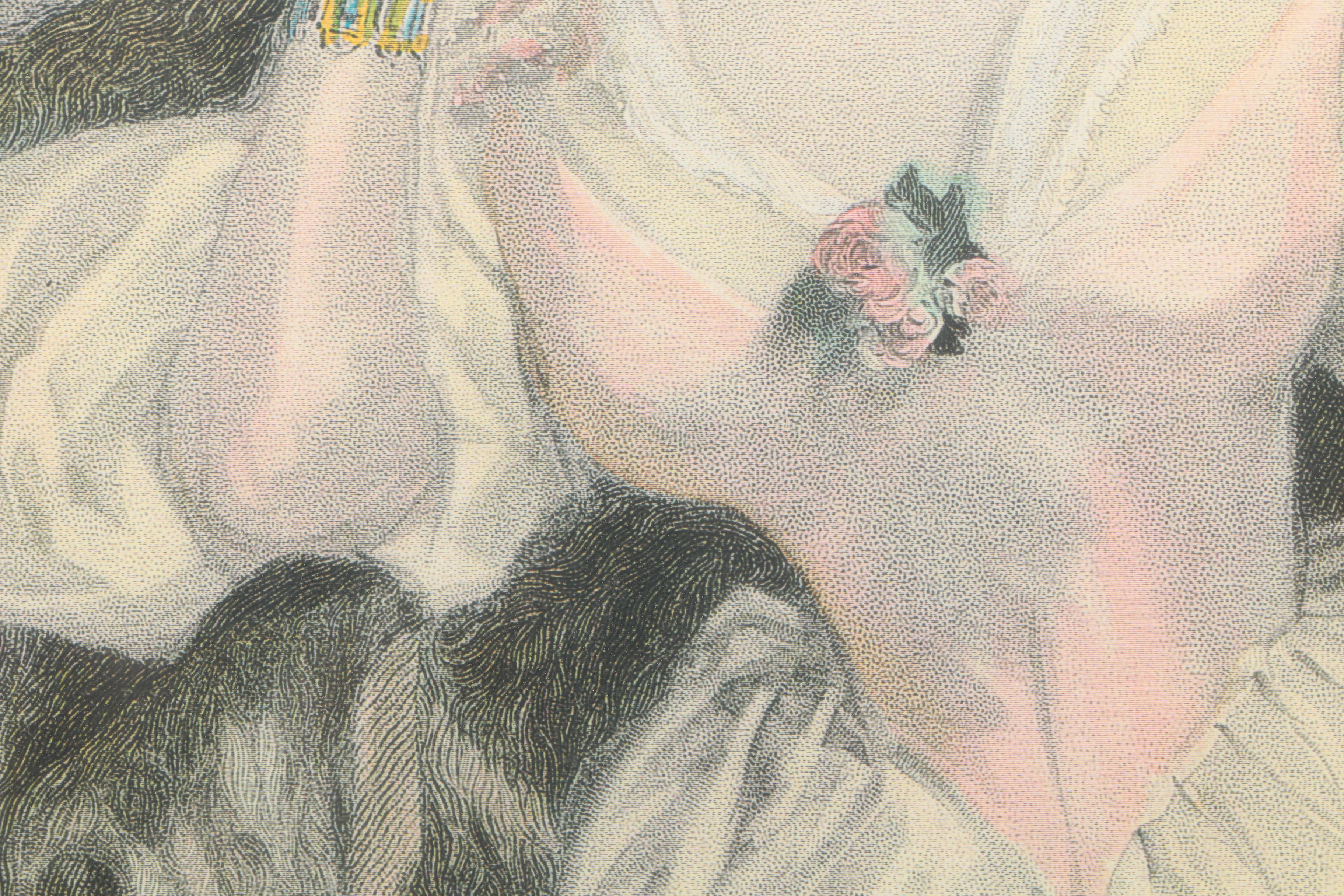 Offset Lithograph After Alfred Edward Chalon "Marguerite"