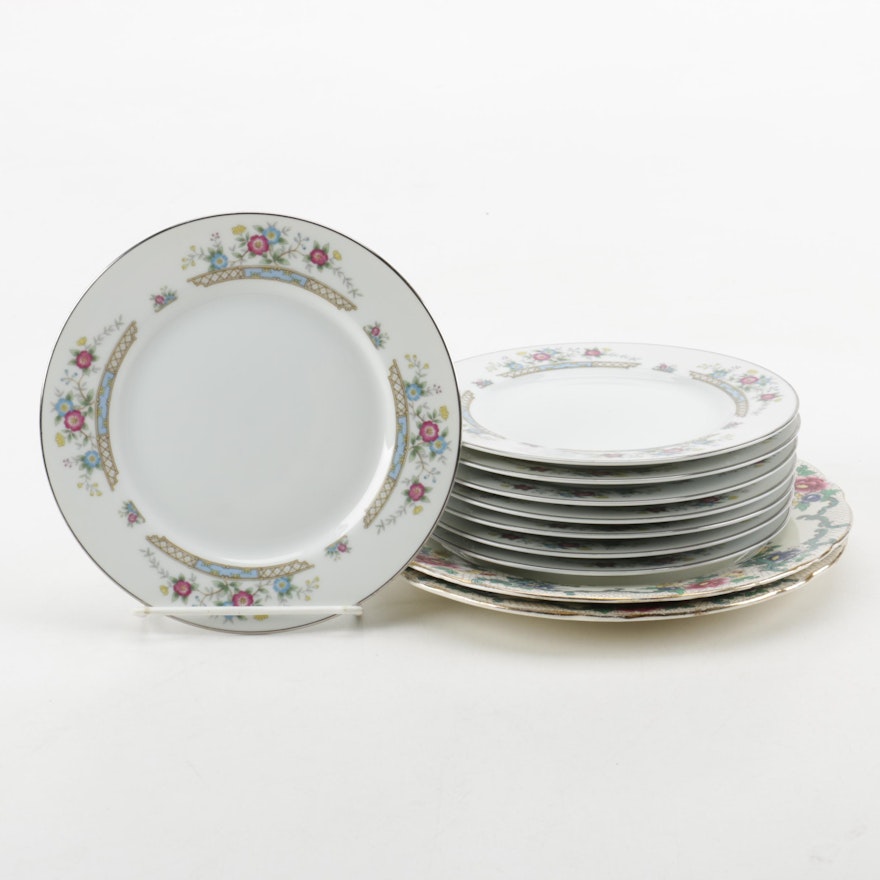 Vintage English Royal Cauldon "Floradora" Plates and Others