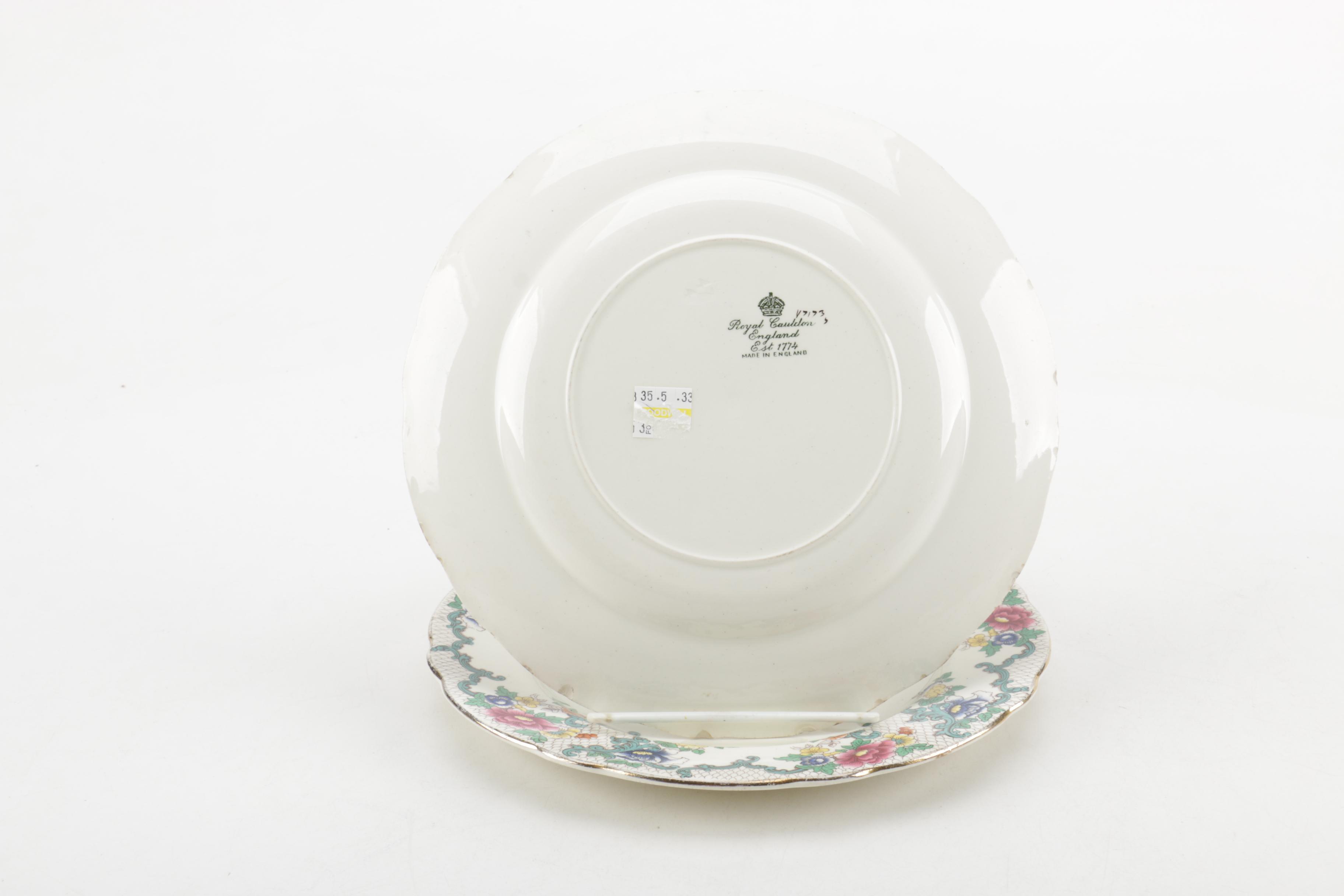 Vintage English Royal Cauldon "Floradora" Plates and Others