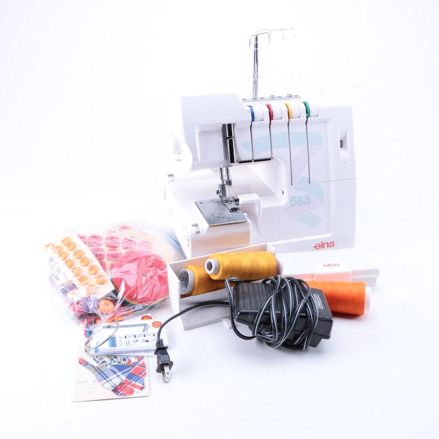 Elna "Overlock" Serger Sewing Machine