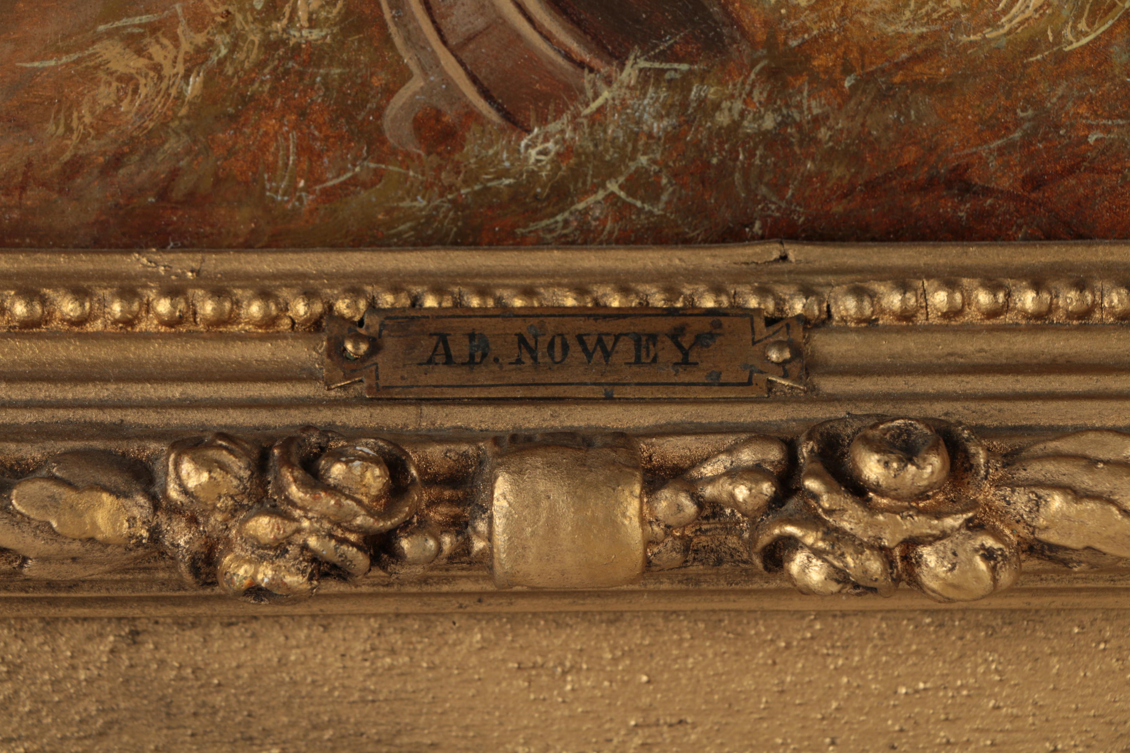 Adolf D. Nowey Oil Painting of Sheep