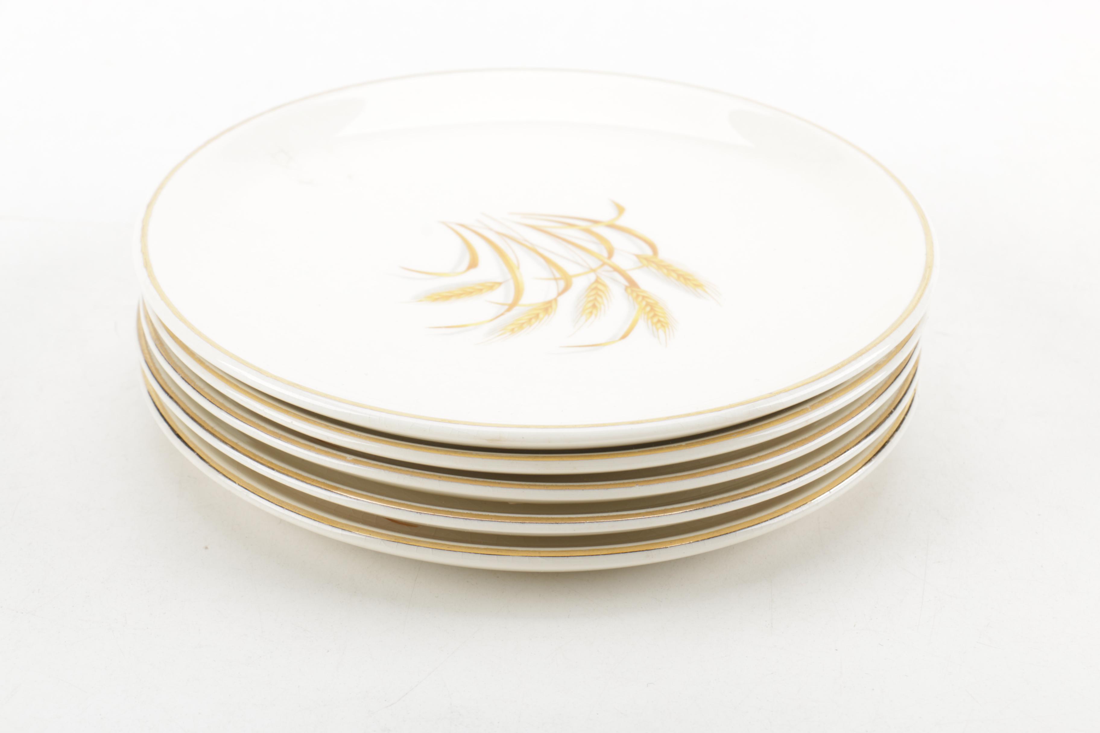 Noritake China Saucers with 22K Gold Accented Plates