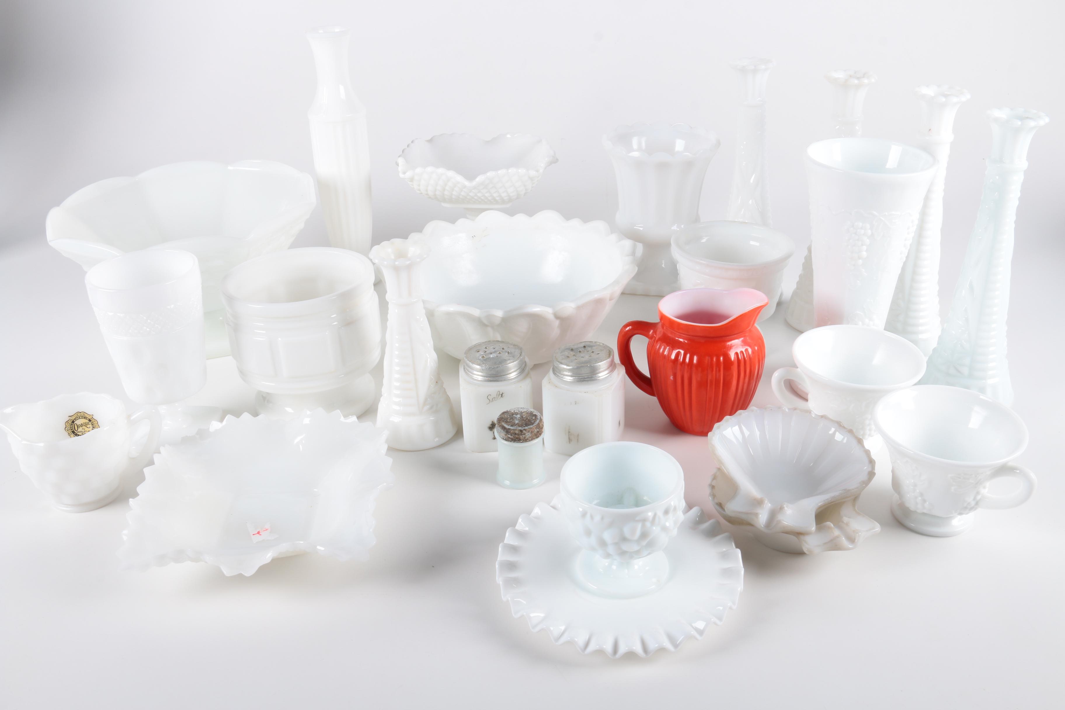 Milk Glass Assortment