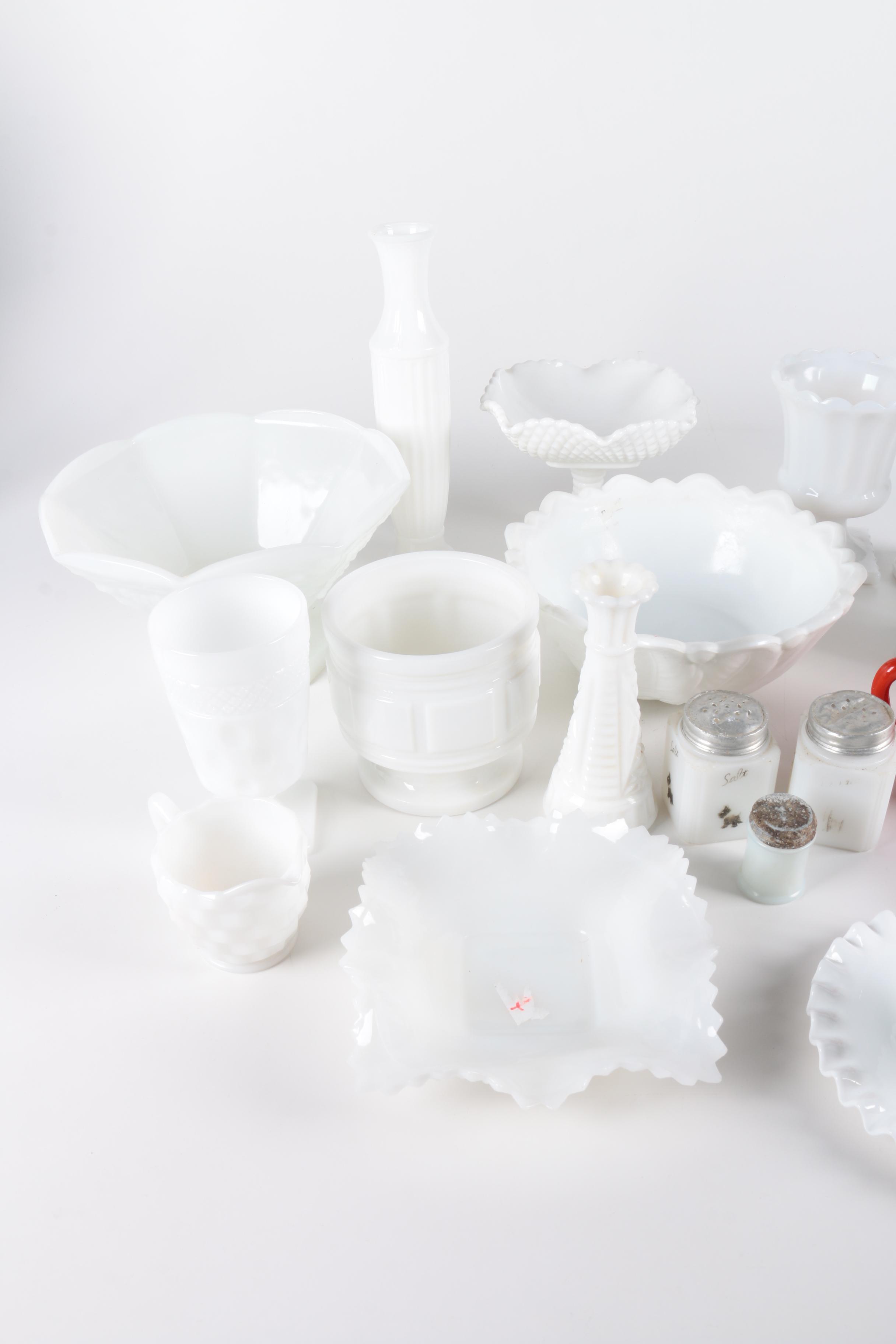 Milk Glass Assortment