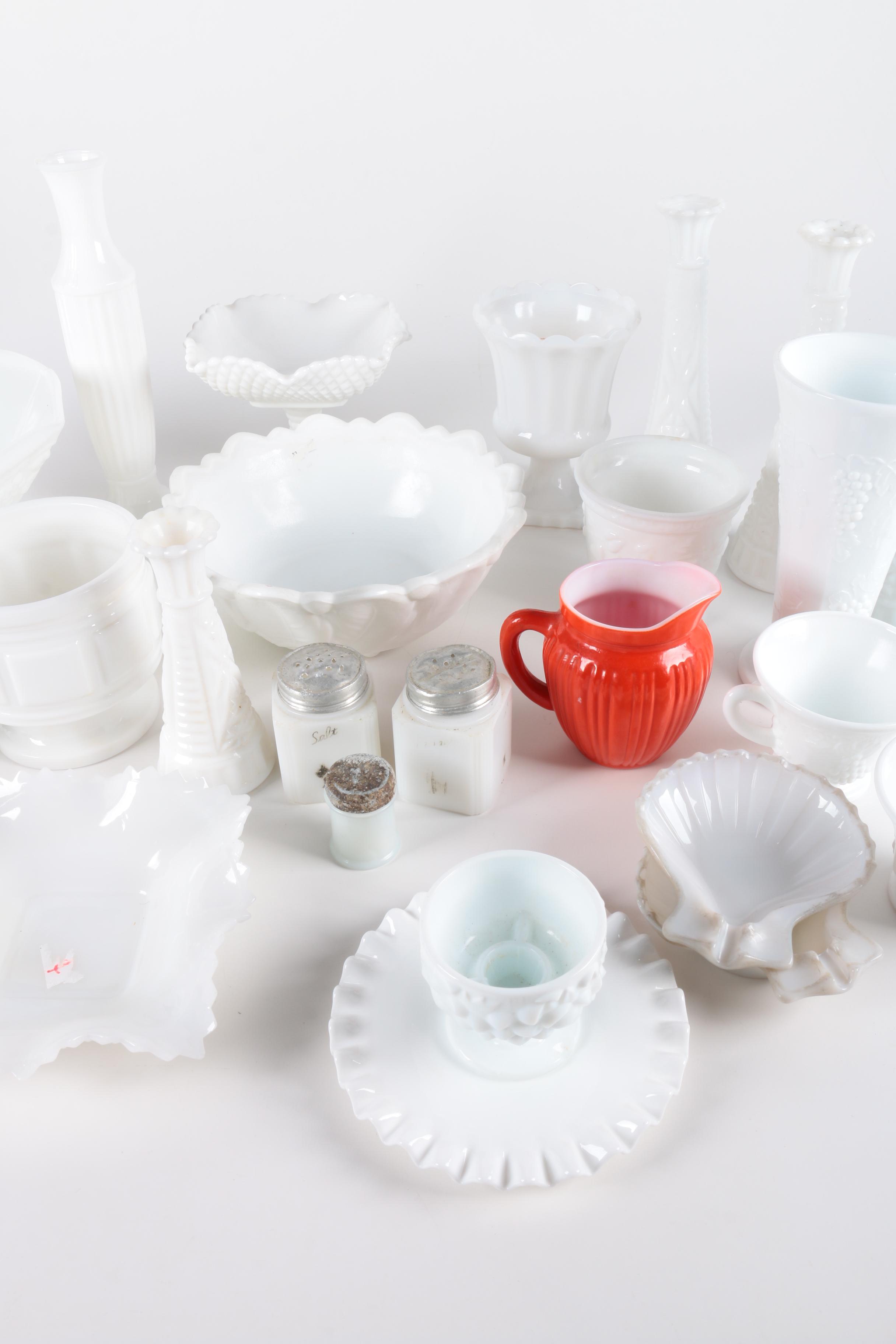 Milk Glass Assortment