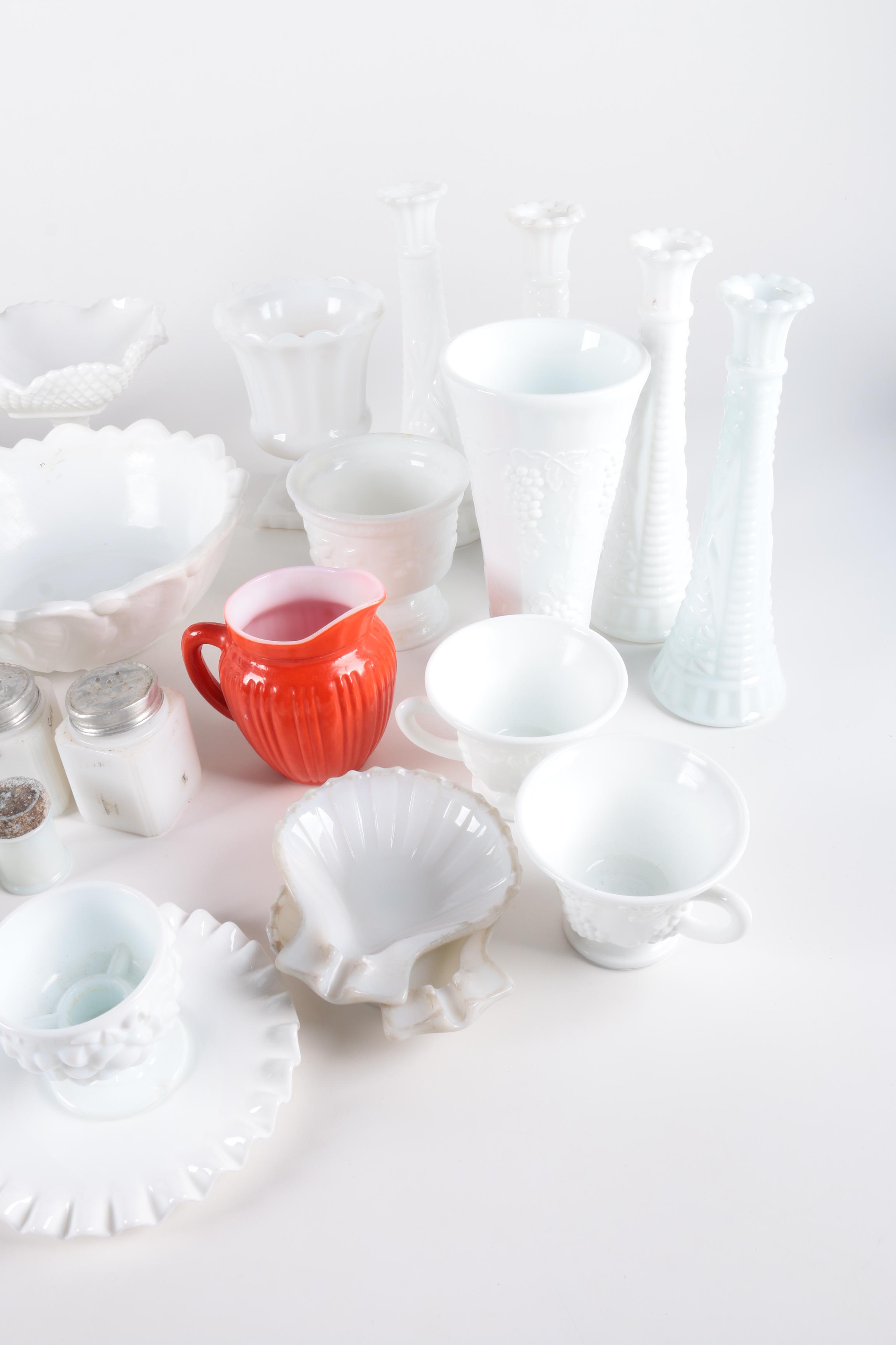 Milk Glass Assortment