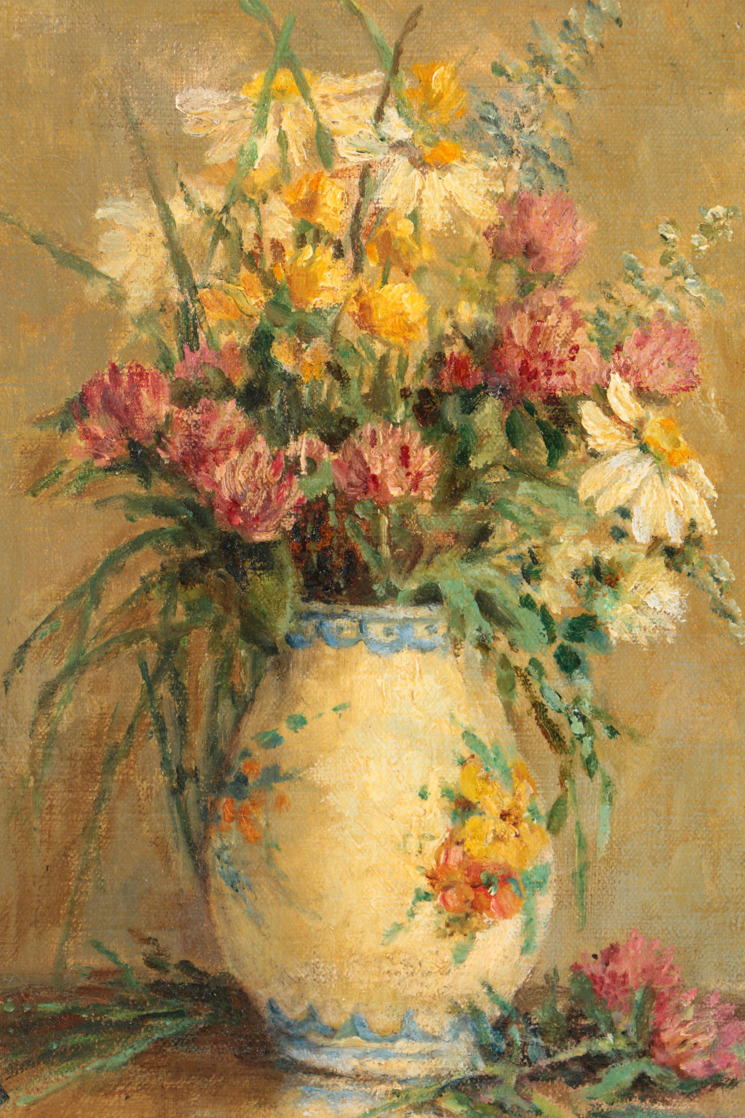 Oil Painting of a Floral Still Life