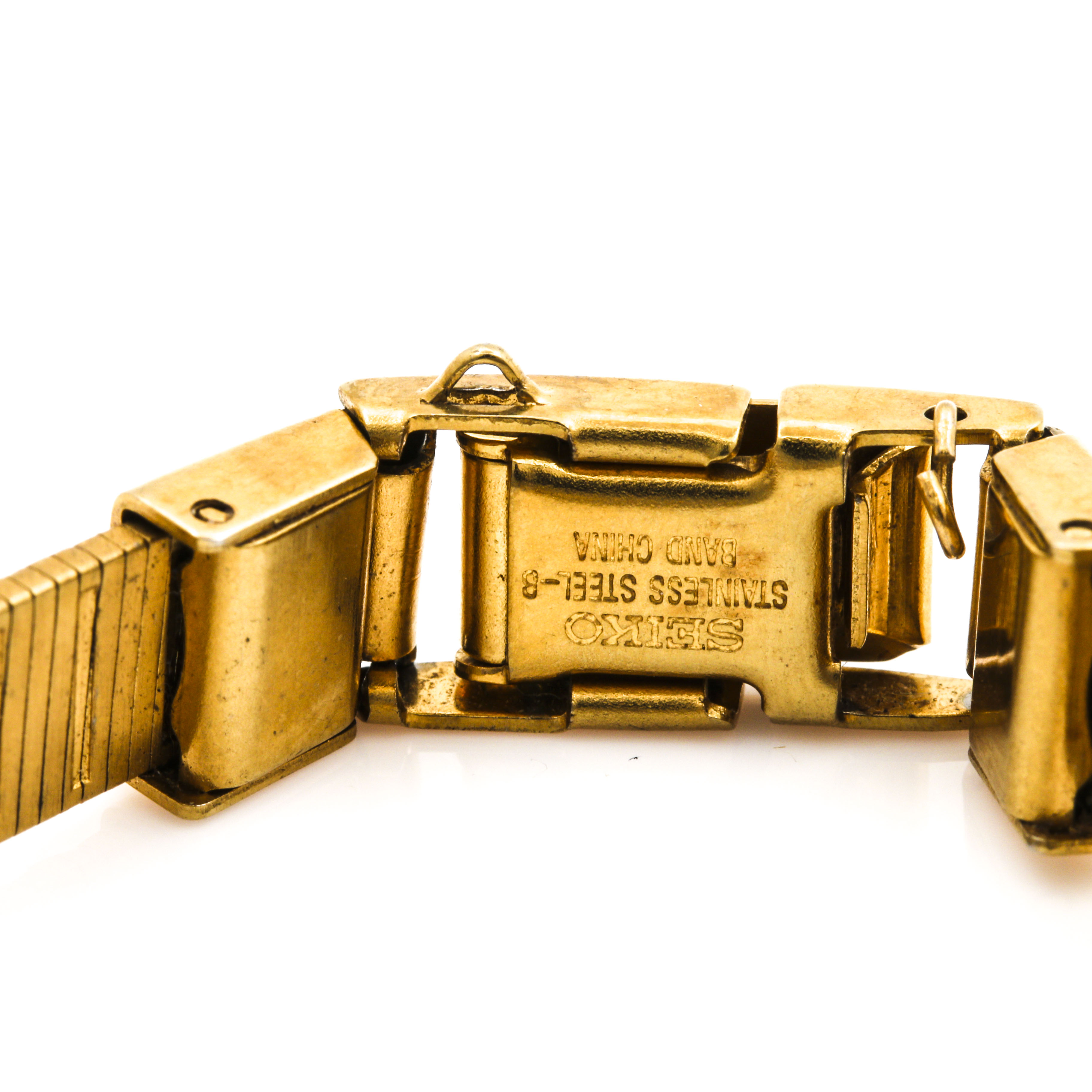 Seiko Gold Tone Watch and Watch Case