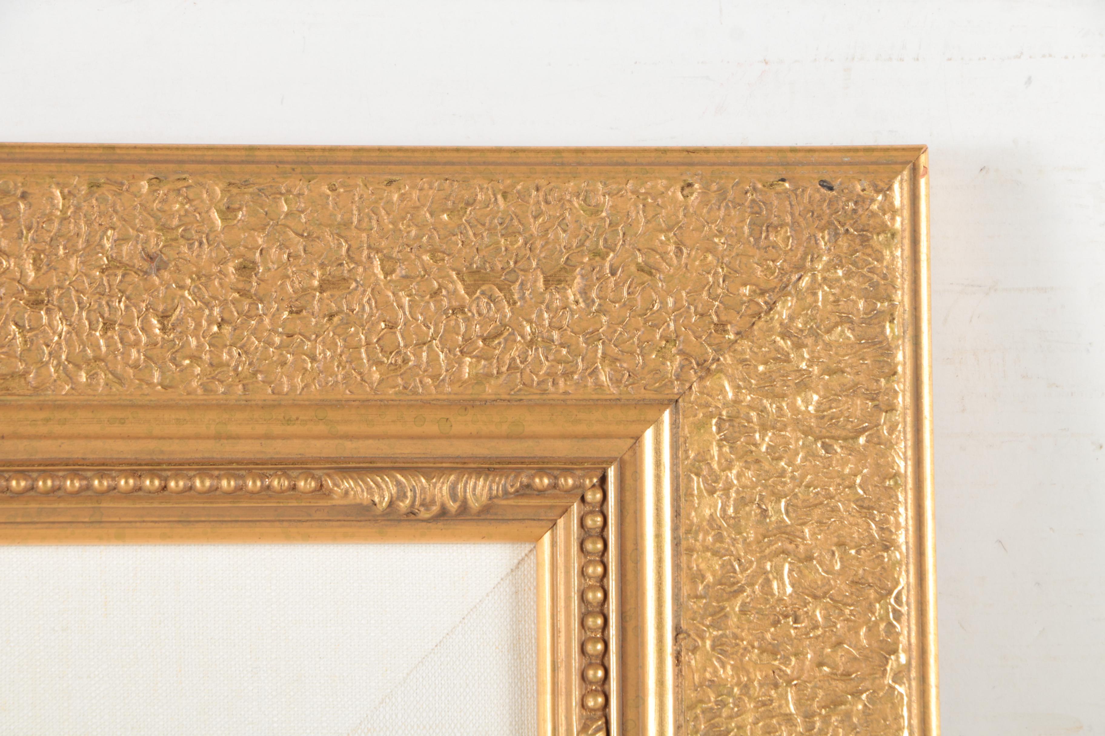 Framed Oil Painting of Wild Horses