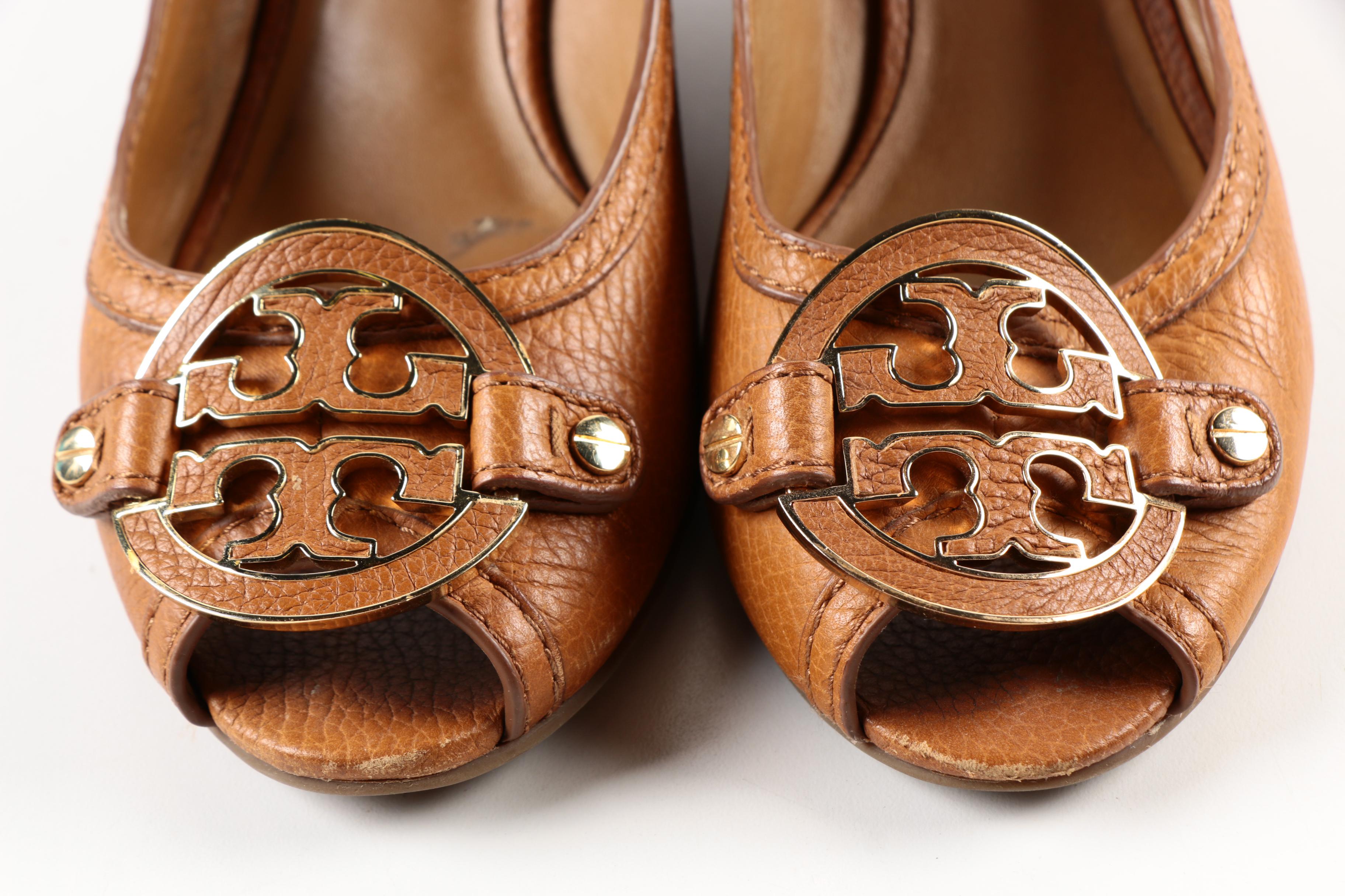 Two Pairs of Women's Shoes Including Tory Burch
